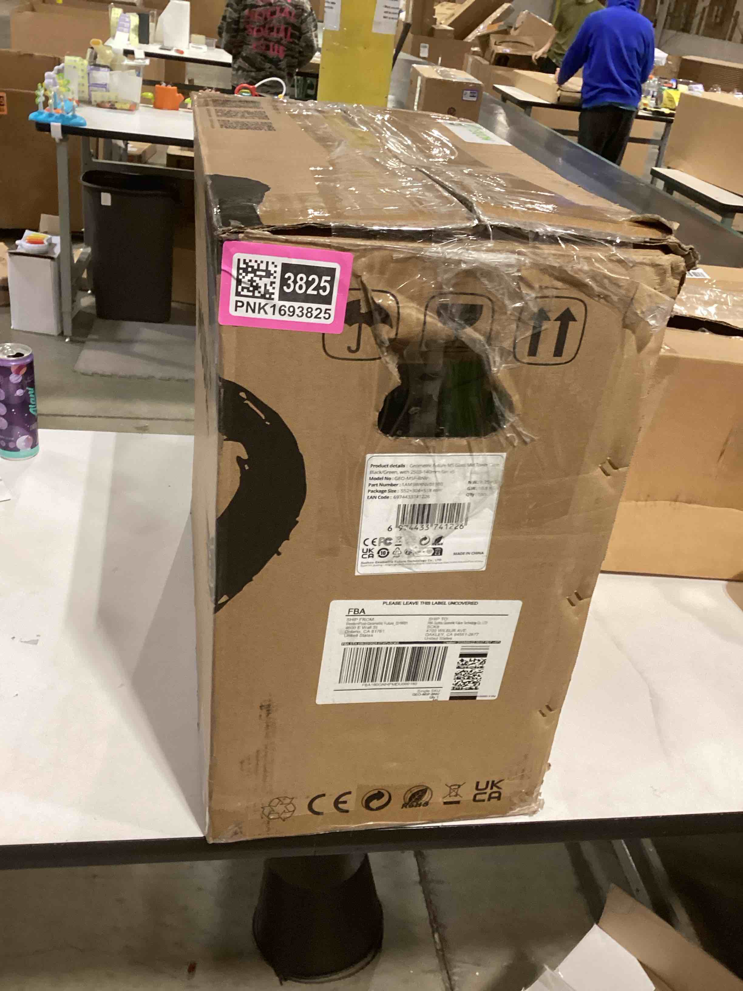 Geometric Future M5 Tempered Glass Mid Tower, E-ATX/ATX Gaming Case, 1.2mm Steel, Type C, Toolless P