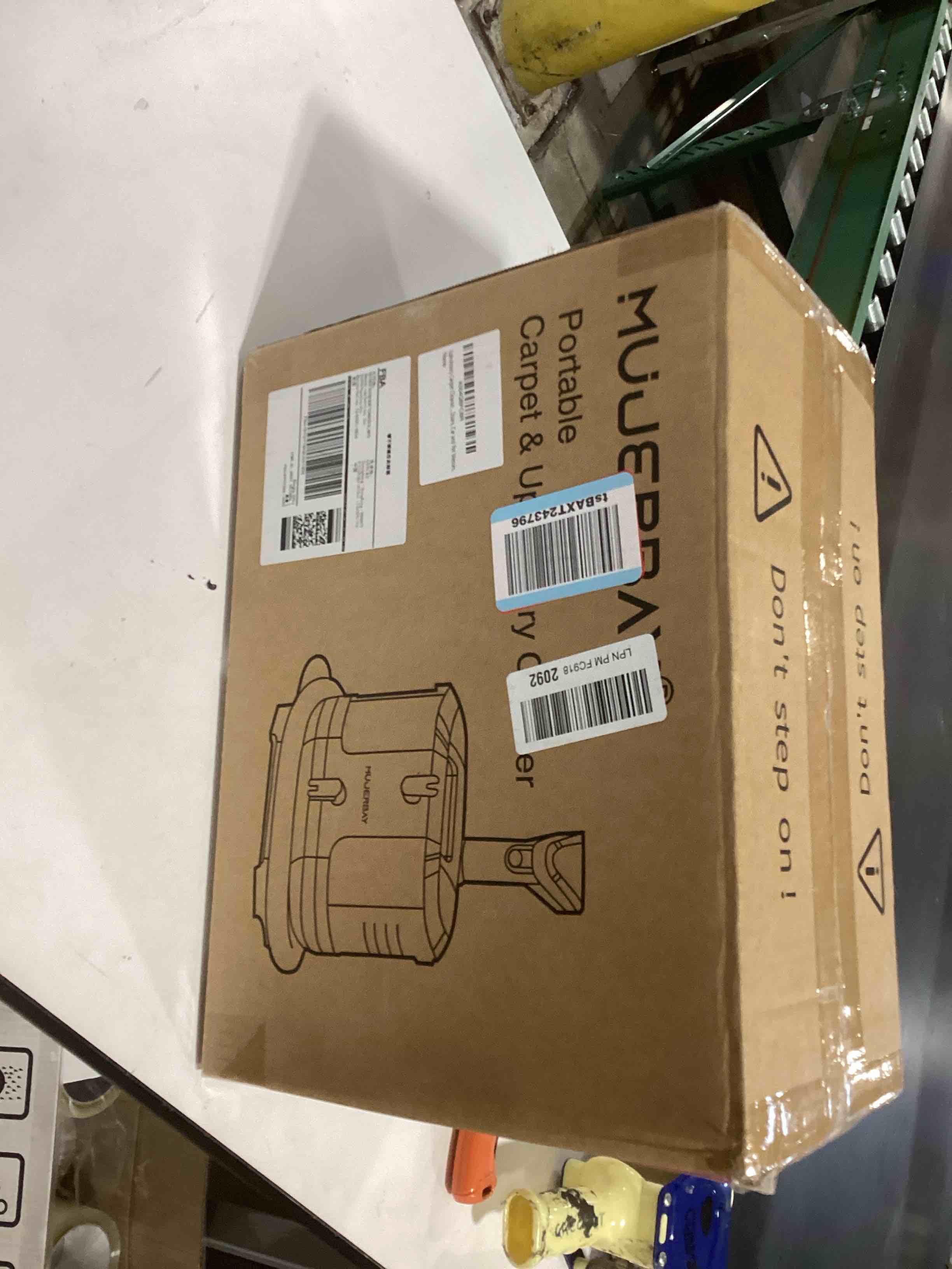 MUJERBAY Carpet Cleaner, Compact & Powerful Upholstery Cleaner Machine,Portable Spot with 360°Wheels