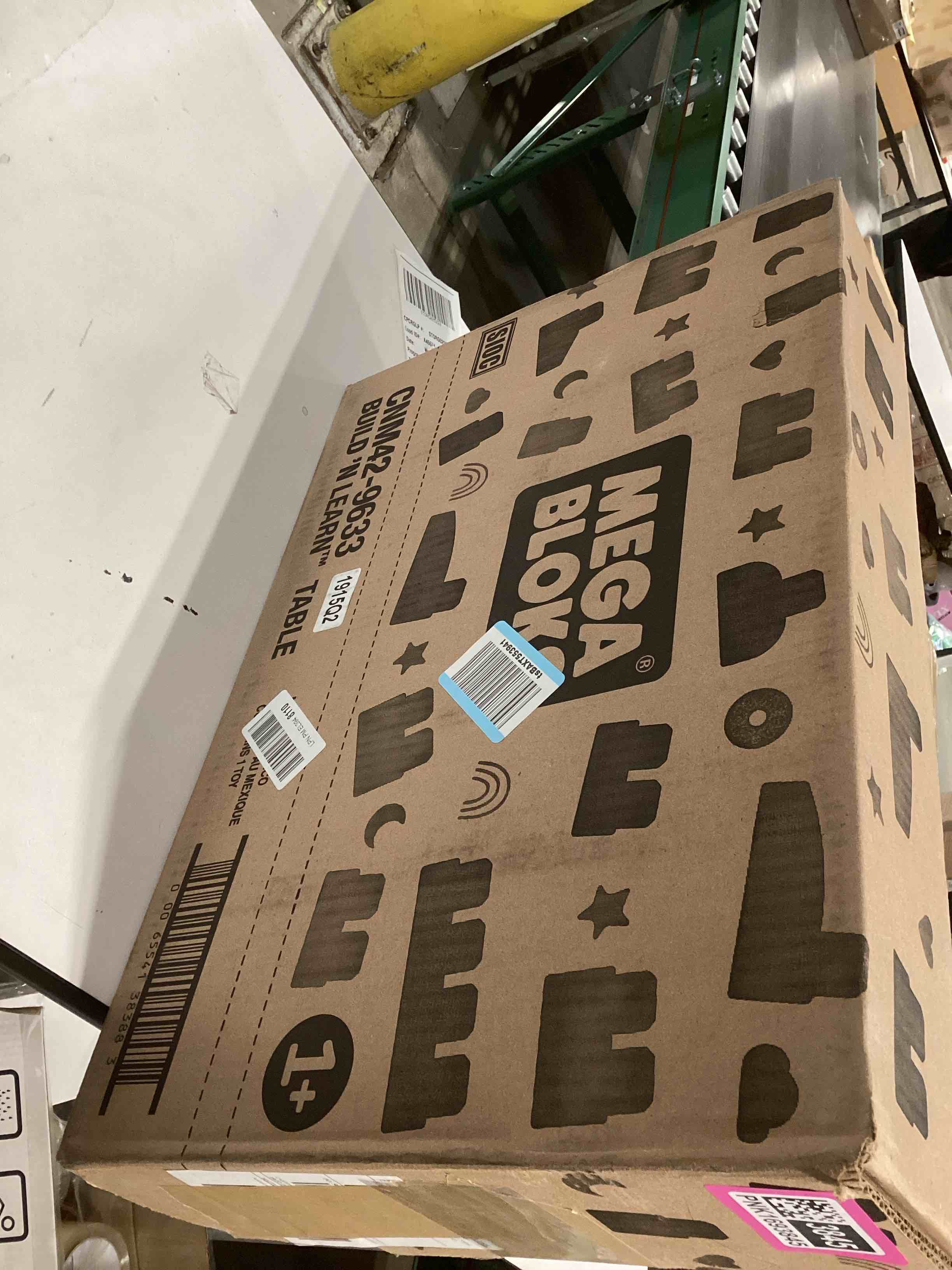 MEGA BLOKS First Builders Toddler Blocks Toy, Build ‘n Learn Portable Activity Table with 30 Pieces 