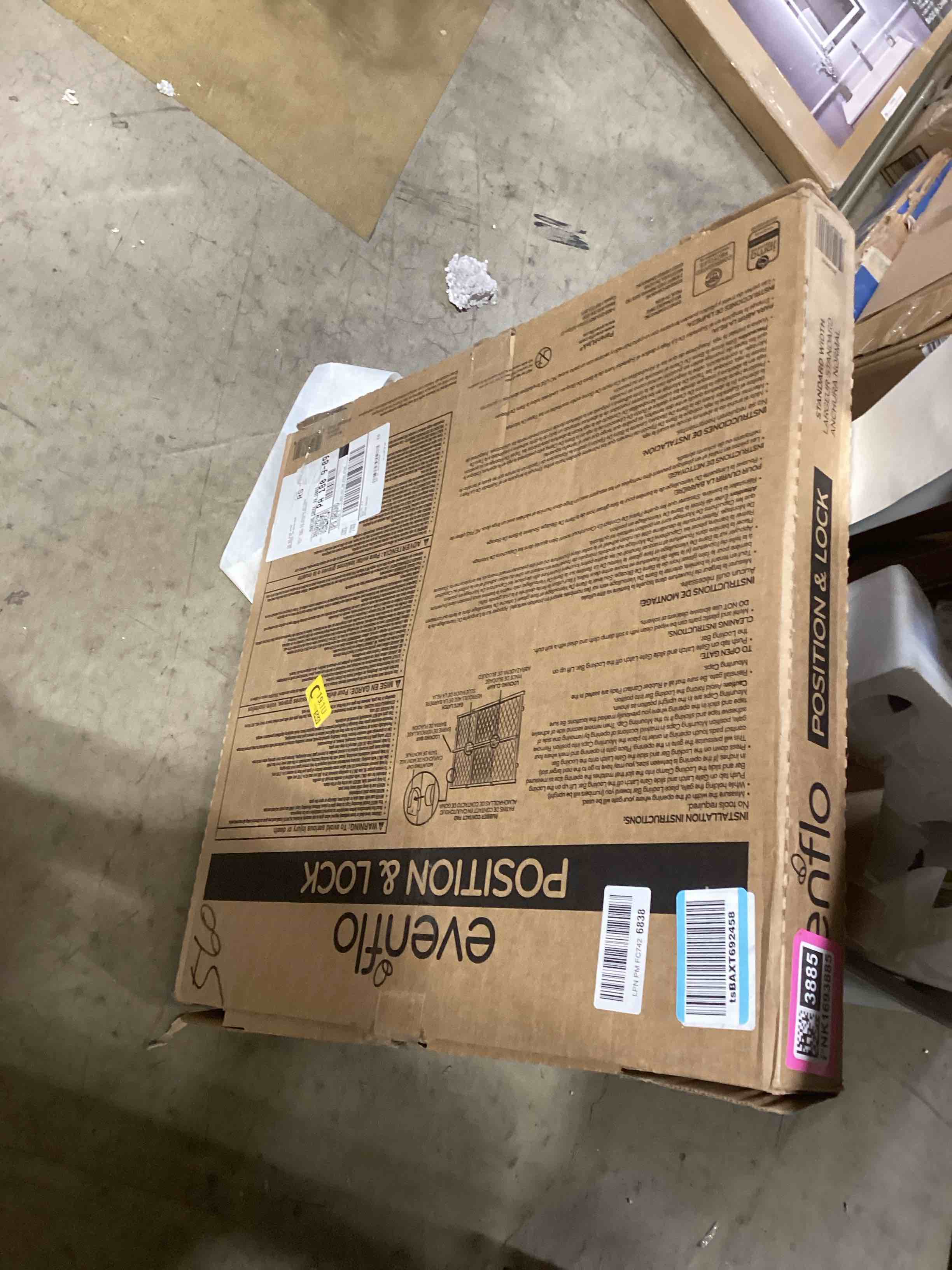 Evenflo Position & Lock Baby Gate, Pressure-Mounted, Farmhouse Collection