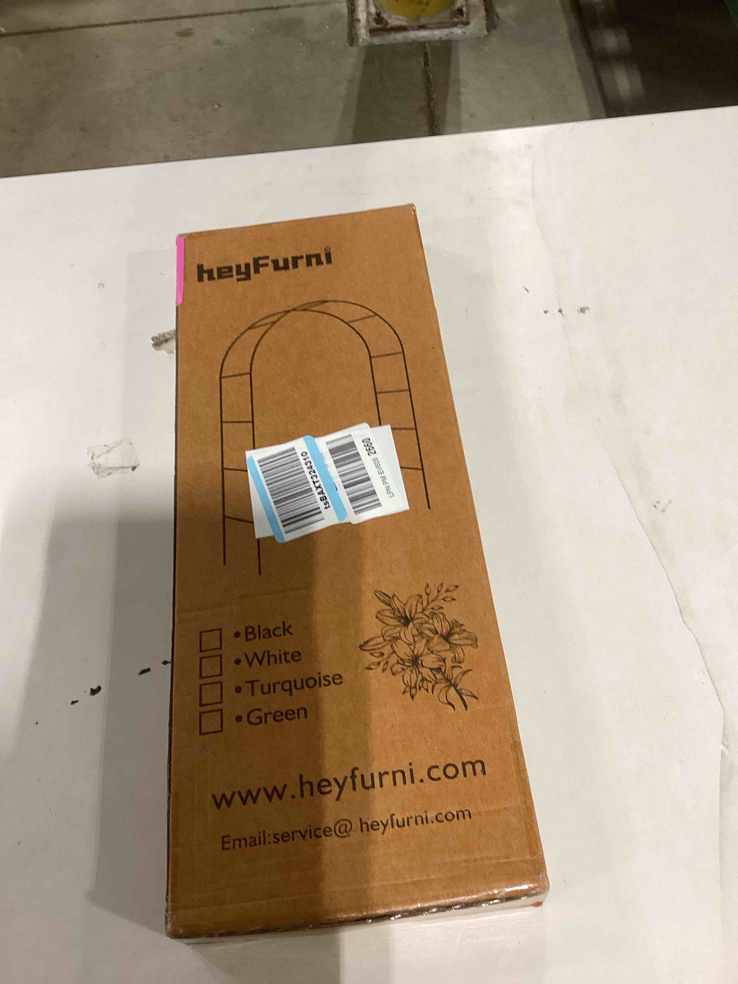 Mr.Ton Garden Arch Arbors, Trellis for Climbing Plants Outdoor 6-8ft, Two Way Assemble Wedding Decor