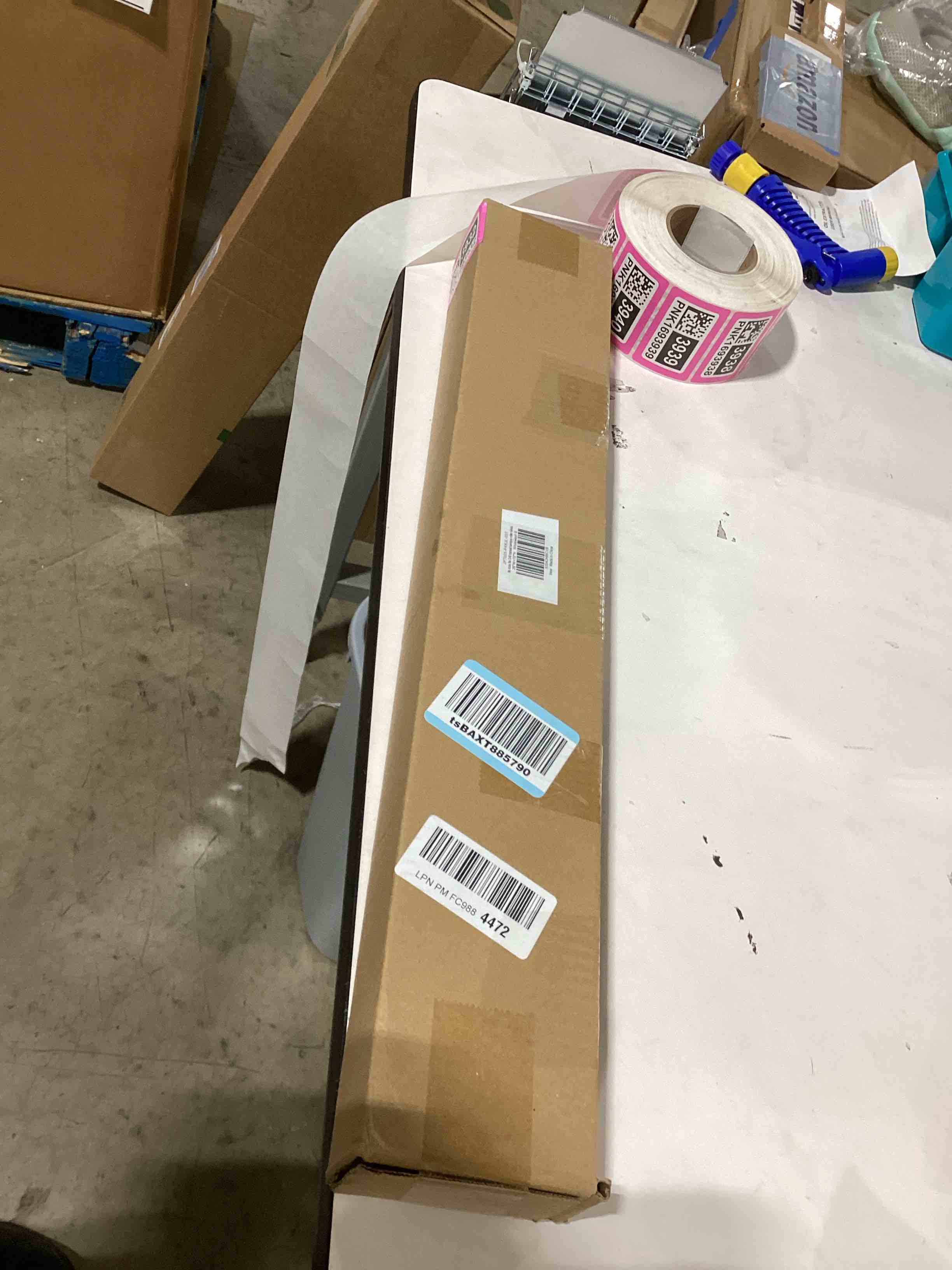 LazBlinds No Tools No Drill Bamboo Roller Shades, Cordless Bamboo Blinds, Light Filtering Roll Up Bl