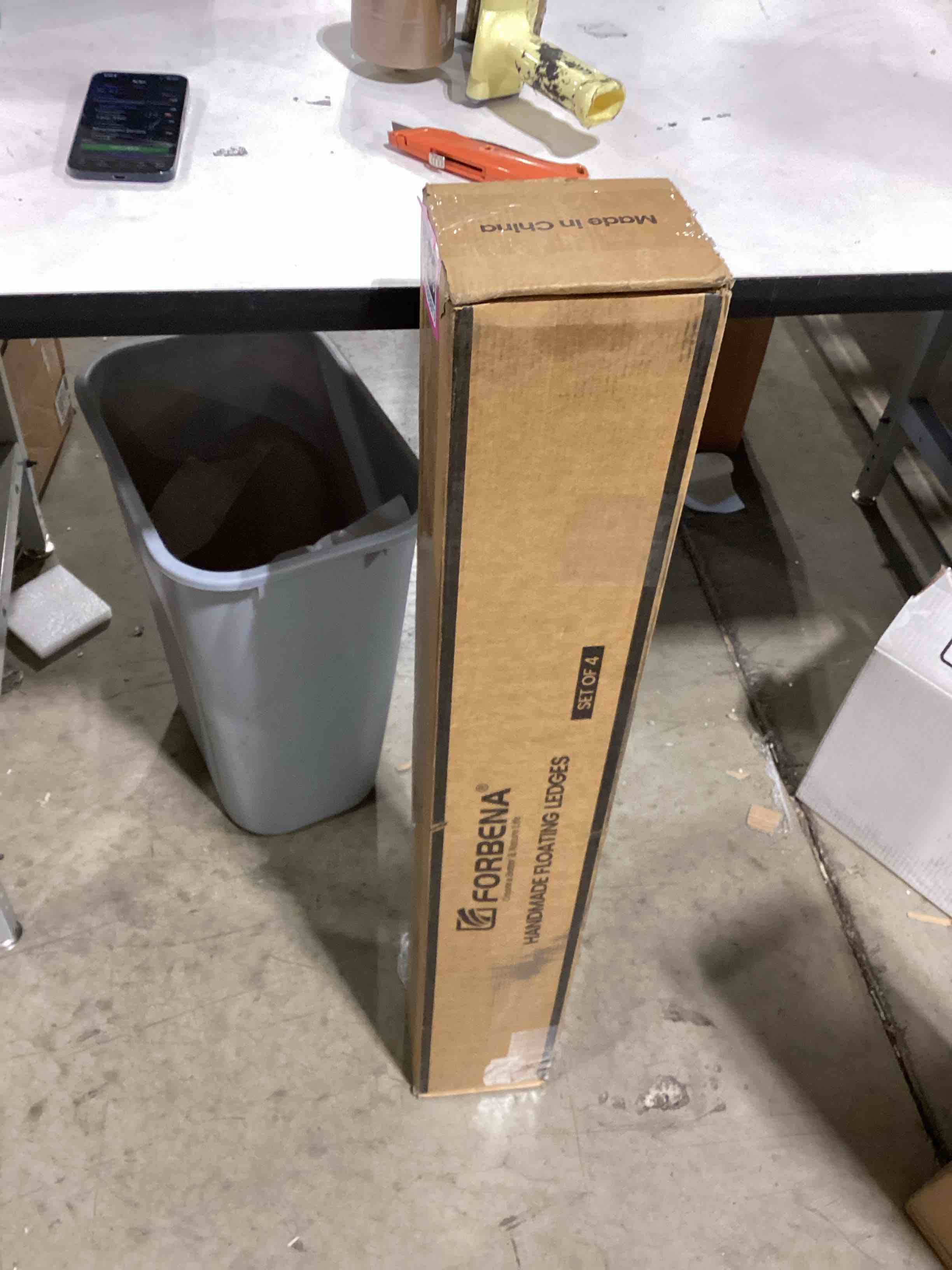 Forbena 36 Inch Floating Shelves for Wall 4-Pack, Large Nursery Book Shelves Bookshelf for Kids Bedr