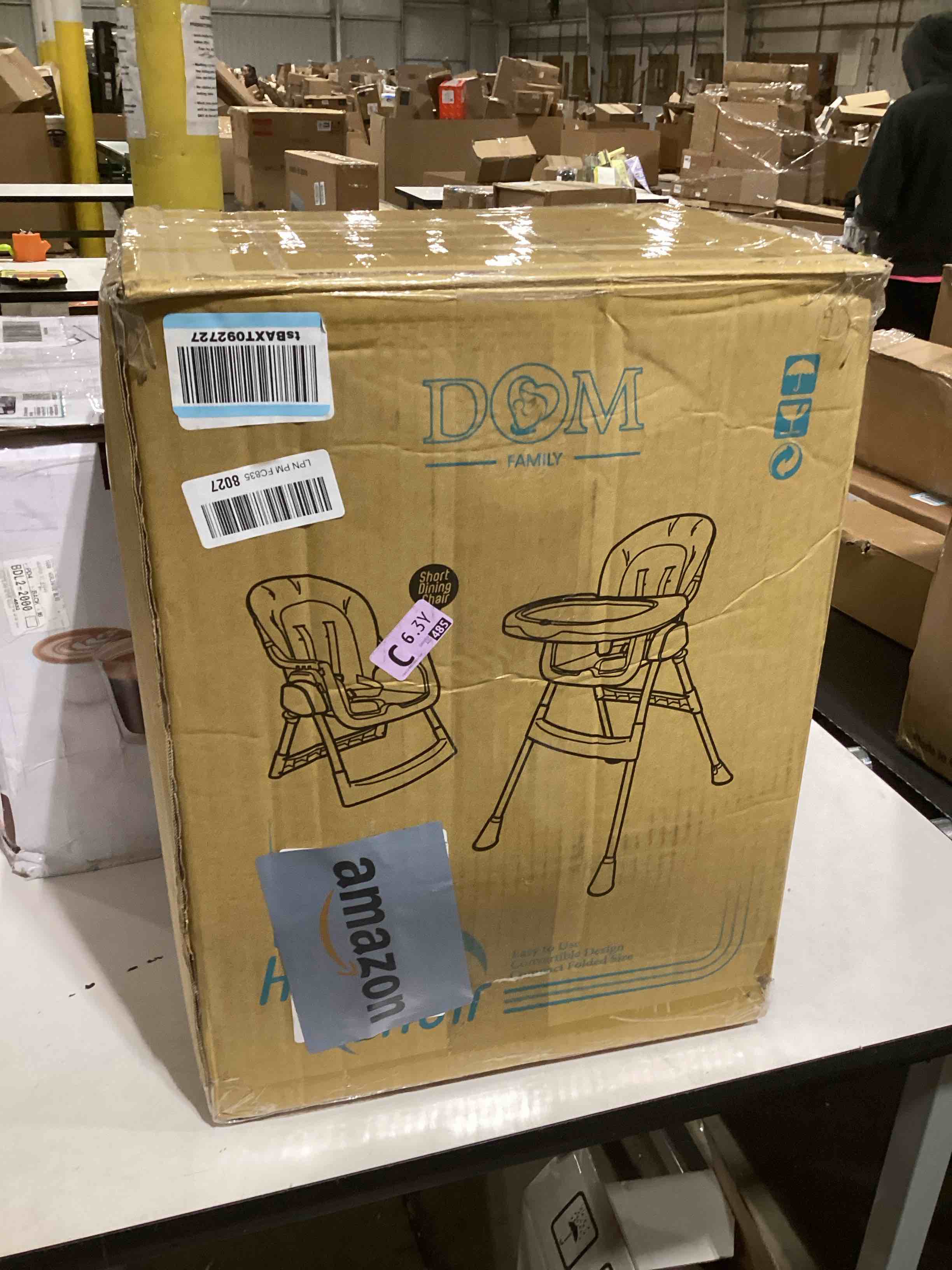 Dream On Me Portable 2-in-1 Tabletalk High Chair, Convertible Compact High Chair, Light Weight Porta