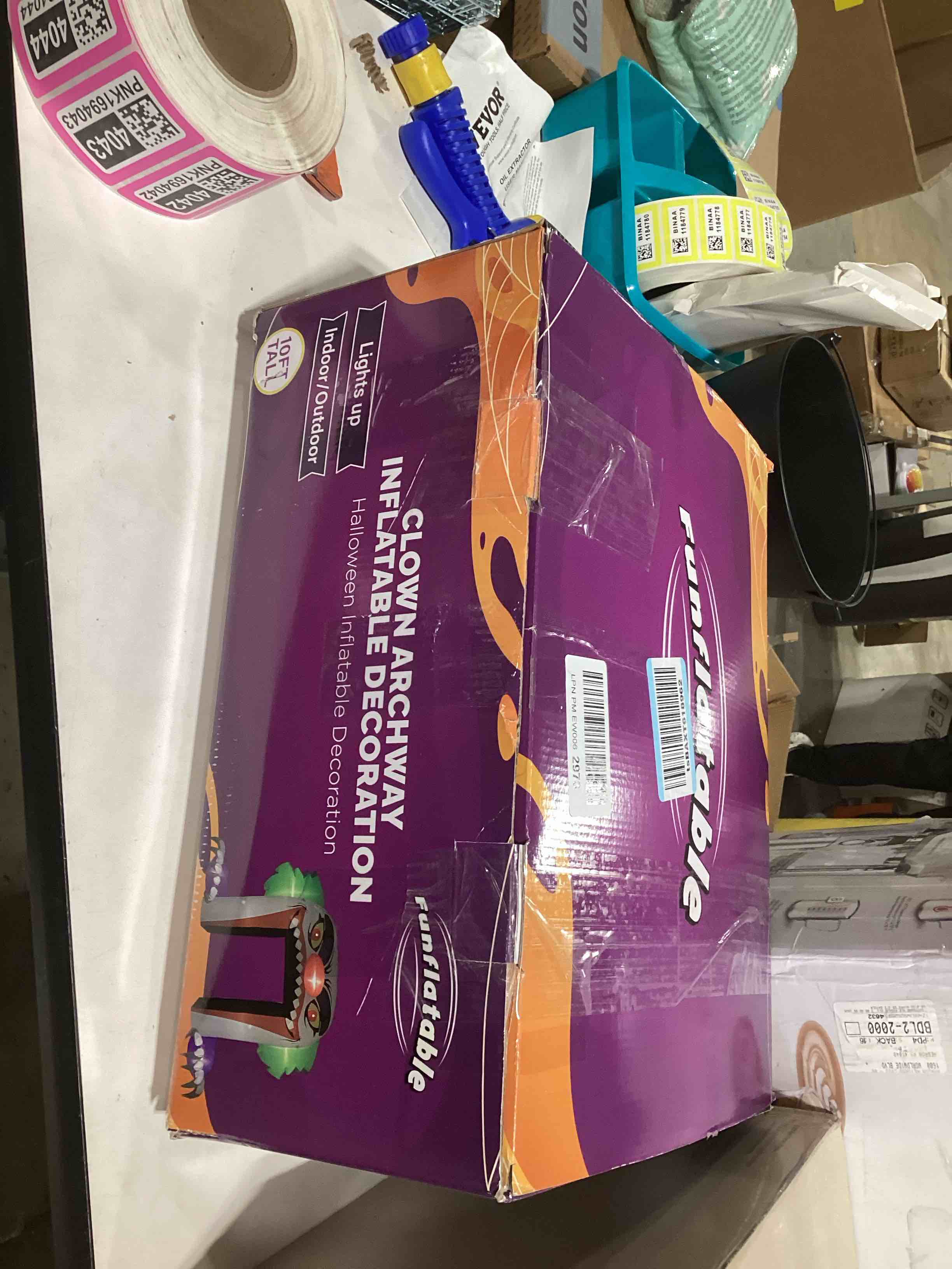 ZPISF Giant 10 FT Halloween Inflatables Clown Archway Outdoor Decorations, Scary Halloween Arch Blow