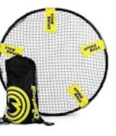 Spikeball Game Set - Played Outdoors  Indoors  Lawn  Yard  Beach  Tailgate  Park - Includes 1 Ball  Drawstring Bag  and Rule Book - Game for Boys  Girls  Teens  Adults  Family