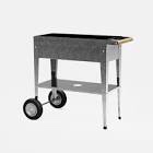 URBAN GARDEN TROLLEY PU  Measures : 75x35x80 cm Color : galvanized