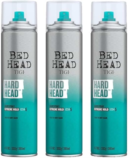 Tigi Bed Head Hard Head Spray, 11.7 Ounce (Pack of 3)