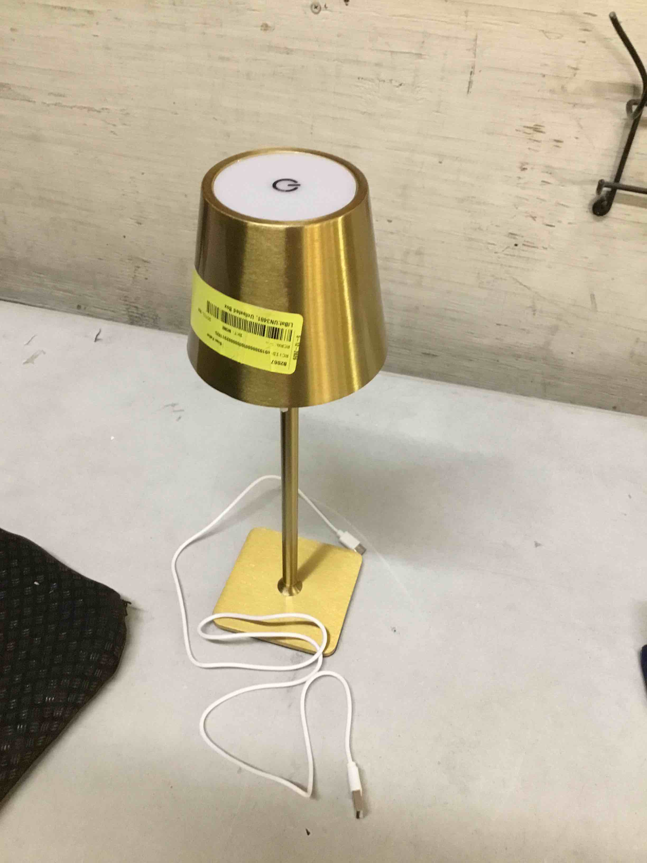 Condition photo showing As Is for kdg cordless table lamp,portable led desk lamp, 