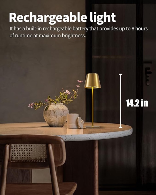 kdg cordless table lamp,portable led desk lamp,