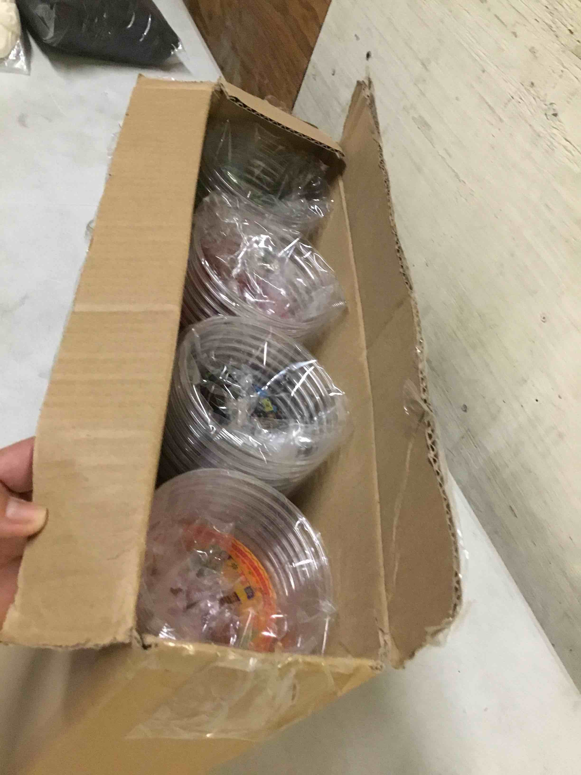 Condition photo showing As Is for (incomplete missing piece ) kochorie 120 pieces 16 ounces let's fiesta plastic cups clear mexican disposable cups cinco de mayo party decorations printed drinkware for fiesta taco party