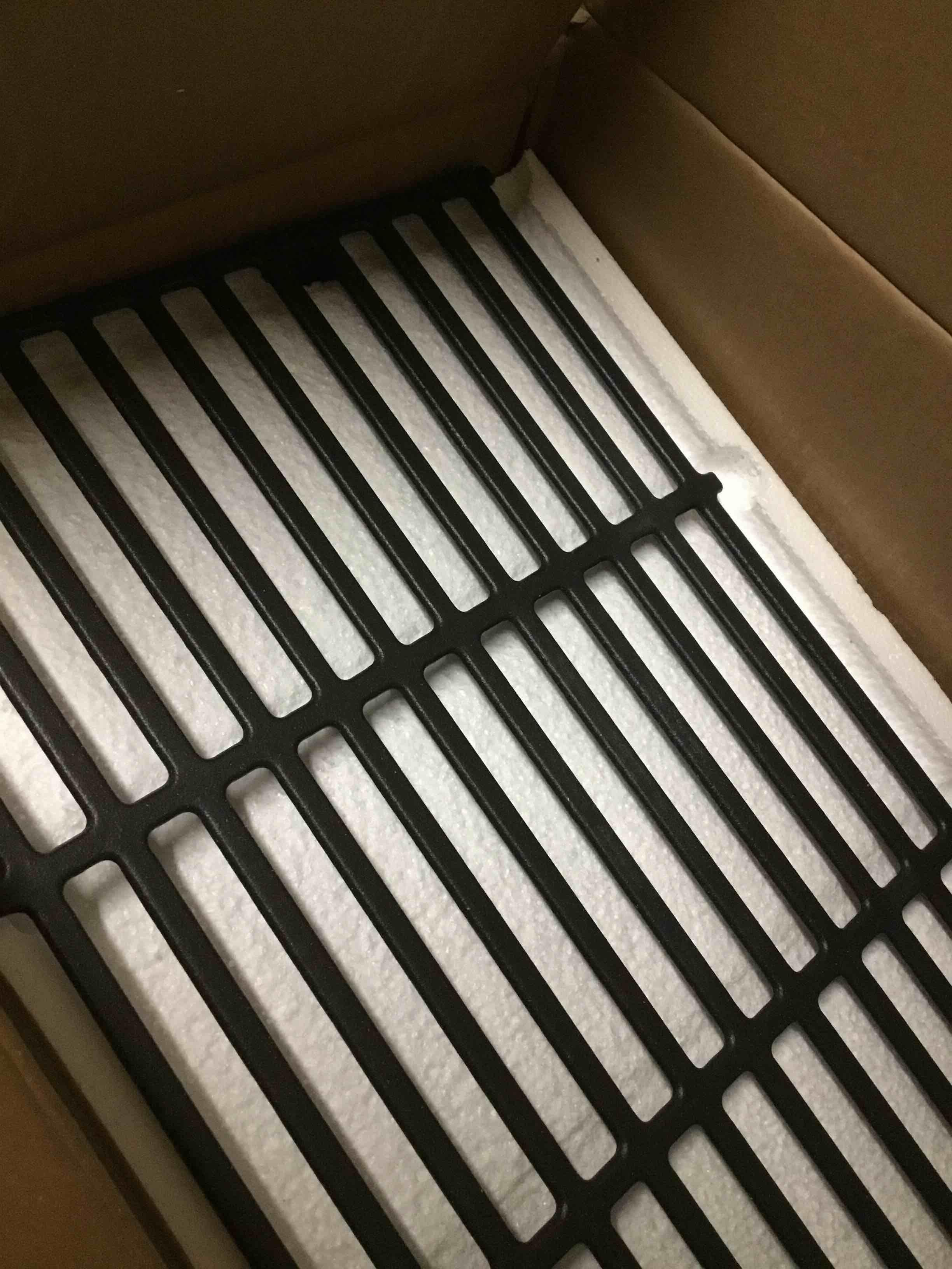 Condition photo showing Good Condition for cooking grates for charbroil performance grill - 463365021 463365522 463352521 463350521, grill grates for 463366022 463350722 463352021,cast iron, 17", 3 packs 16.88"x24.6"