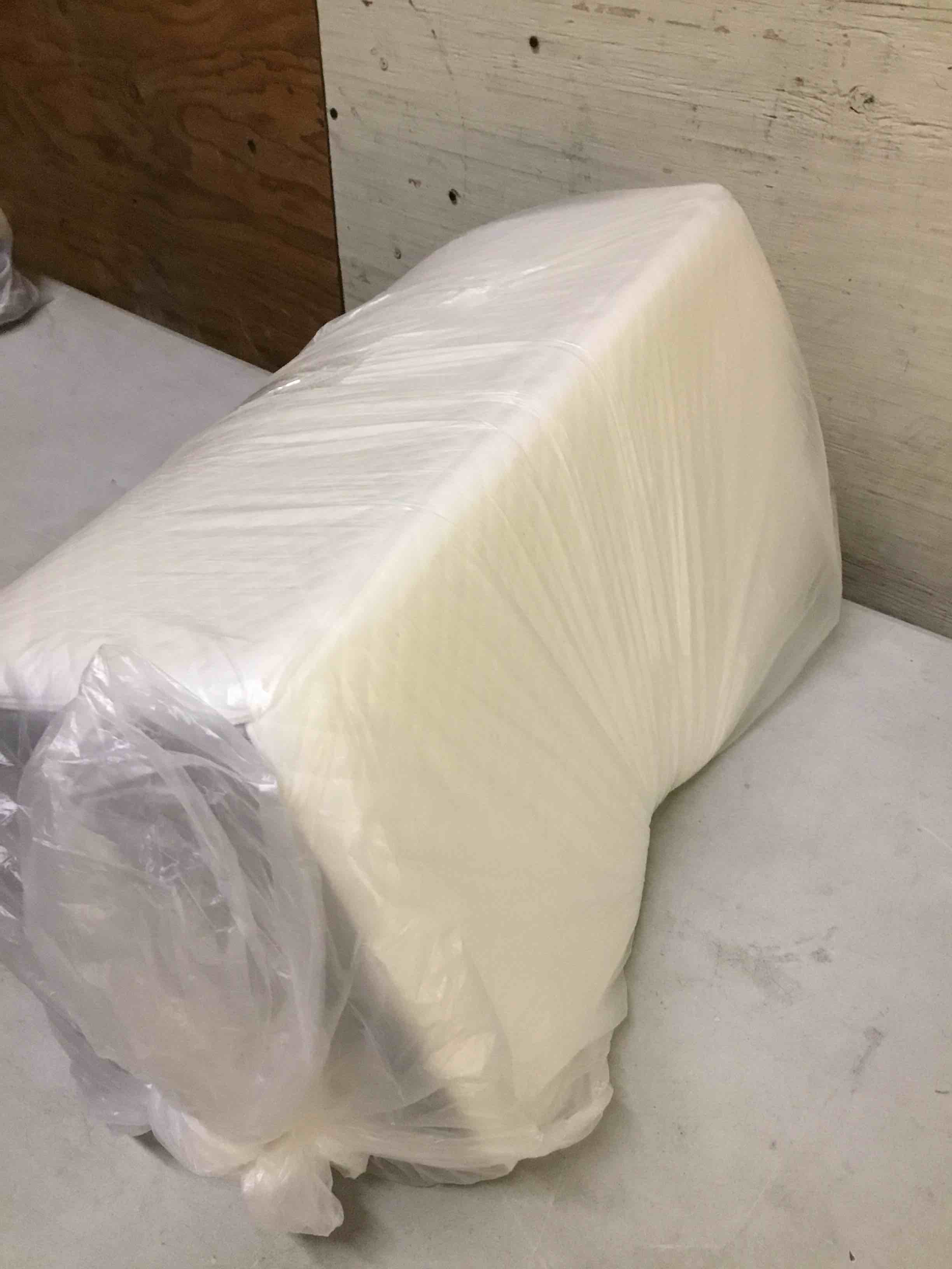 Condition photo showing Good Condition for wedge pillow for sleeping - orthopedic bed wedge pillow for post-surgery recovery, acid reflux & snoring relief - memory foam back support pillow for sitting up in bed, headboard cushion - white 22x11 inch