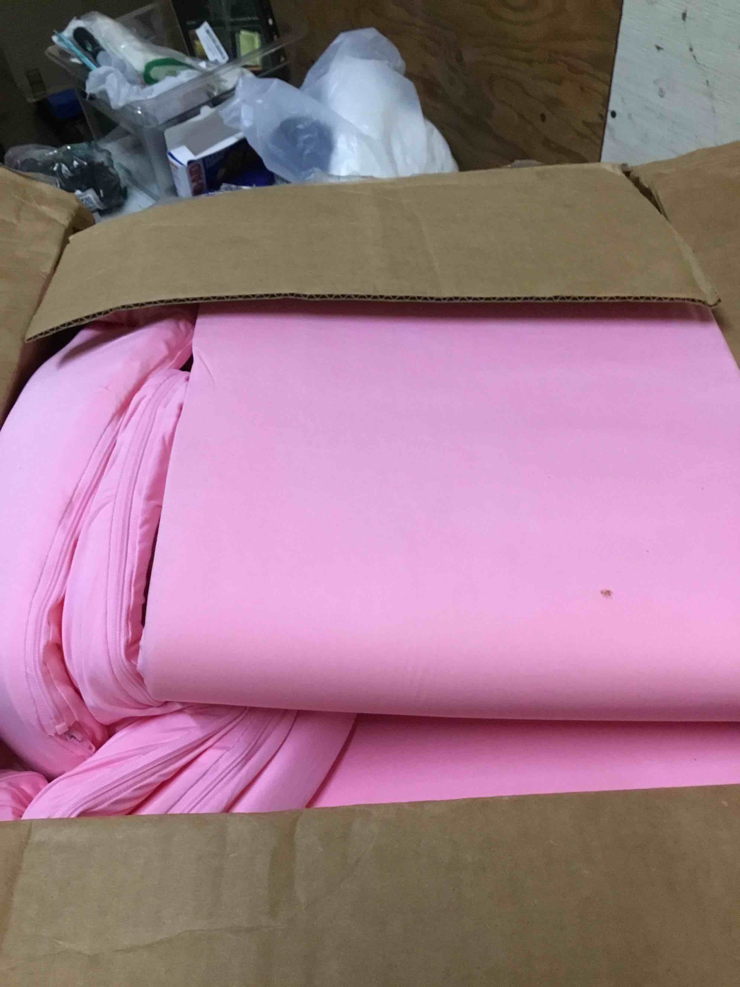Condition photo showing Good Condition for ( ball not included) shjade 47.2"x 13.8" foam ball pit, large ball pits for toddlers, soft round playpen ball pool for kids, ideal gift for child indoor and outdoor game, pink(balls not included) 47.24 in pink