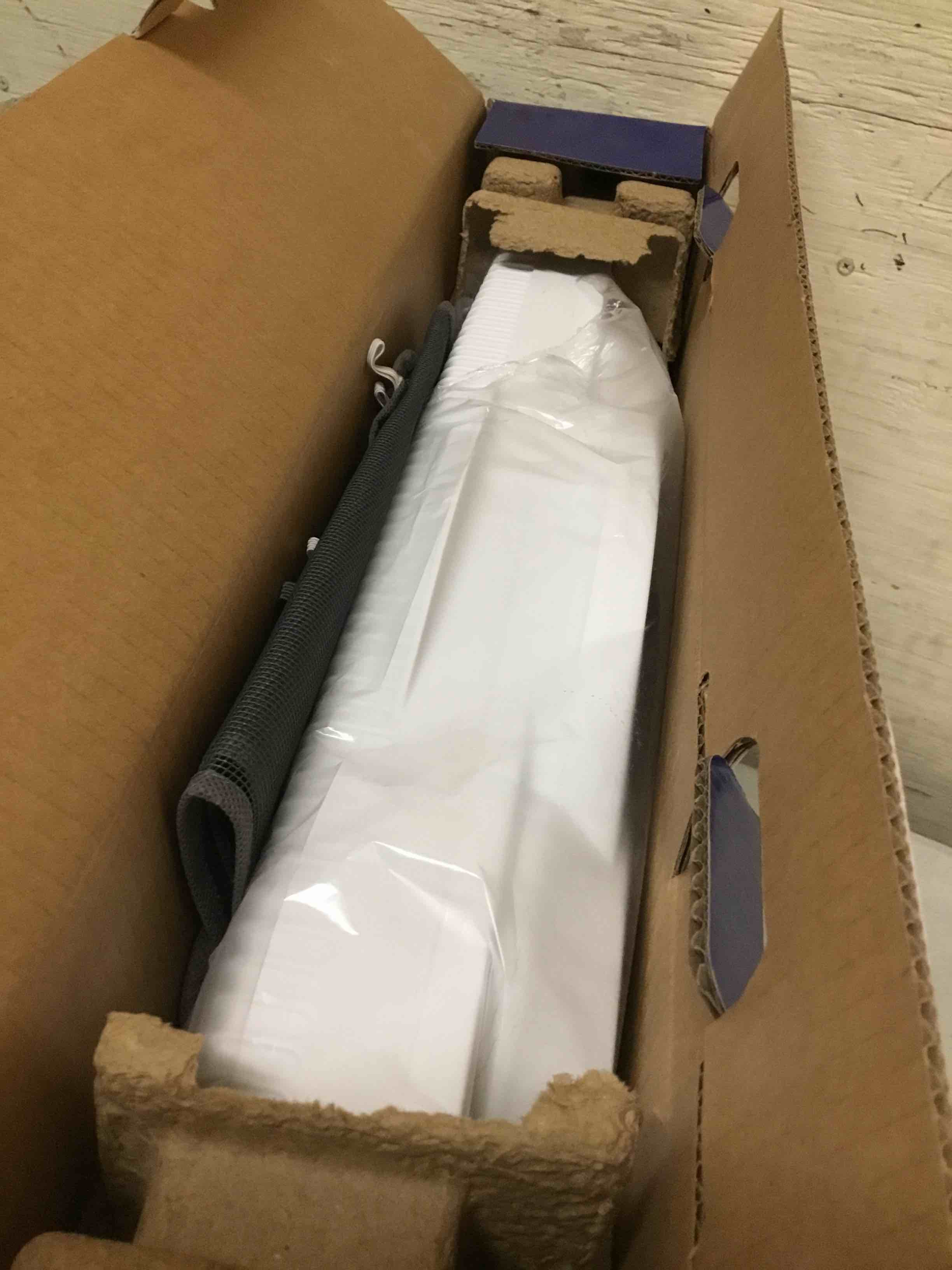 Condition photo showing Good Condition for comfort zone 9-inch smart wifi twin window fan β 3-speed dual blade fan with app & voice control, reversible exhaust, cooling & circulate modes, expandable 23.5" to 37", bug screen white 3-speed w/wifi