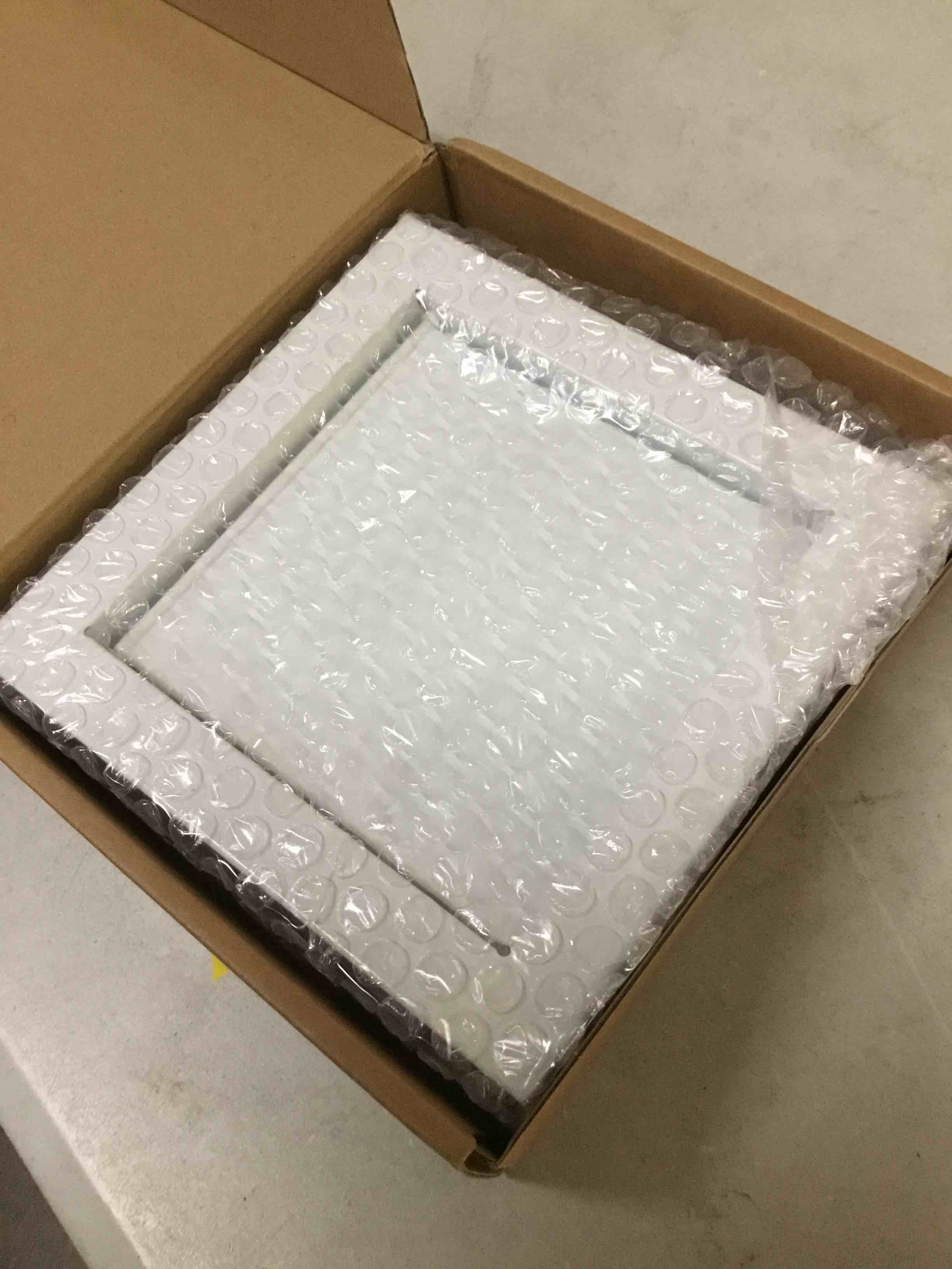 Condition photo showing New/Like New for 4'' outside dryer vent cover magnetic dryer vent cap exhaust outdoor wall galvanized steel bathroom magnet fan exhaust wall cover home hood external cap with 4 screw tilt damper, white