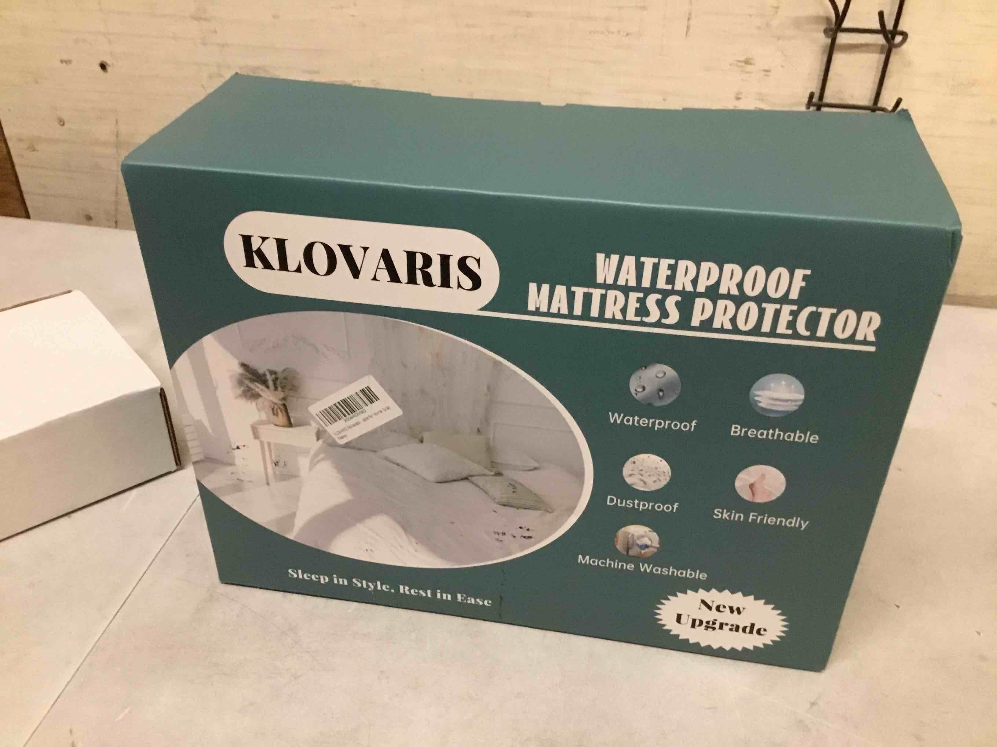 Condition photo showing New/Like New for king size mattress protector waterproof - ultrasonic noiseless mattress pad with reinforced tpu backing, breathable bed cover fit 6"-15" deep pocket for potty training, pets & night sweats, gray