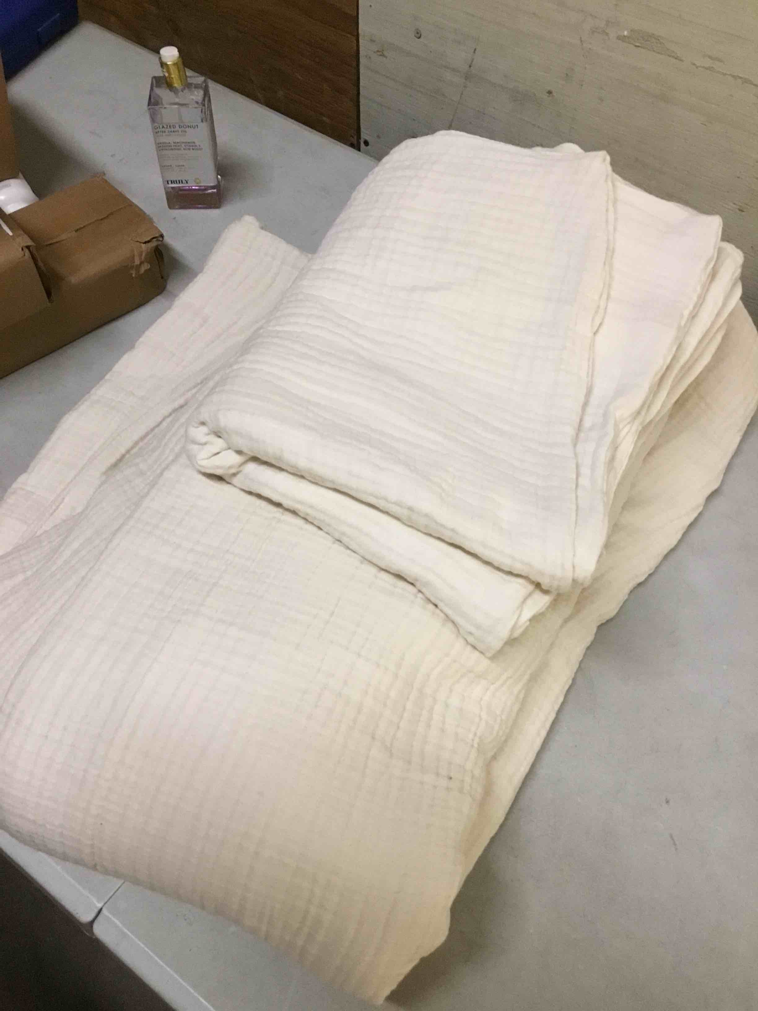 Condition photo showing Good Condition for quince airy gauze duvet cover set queen