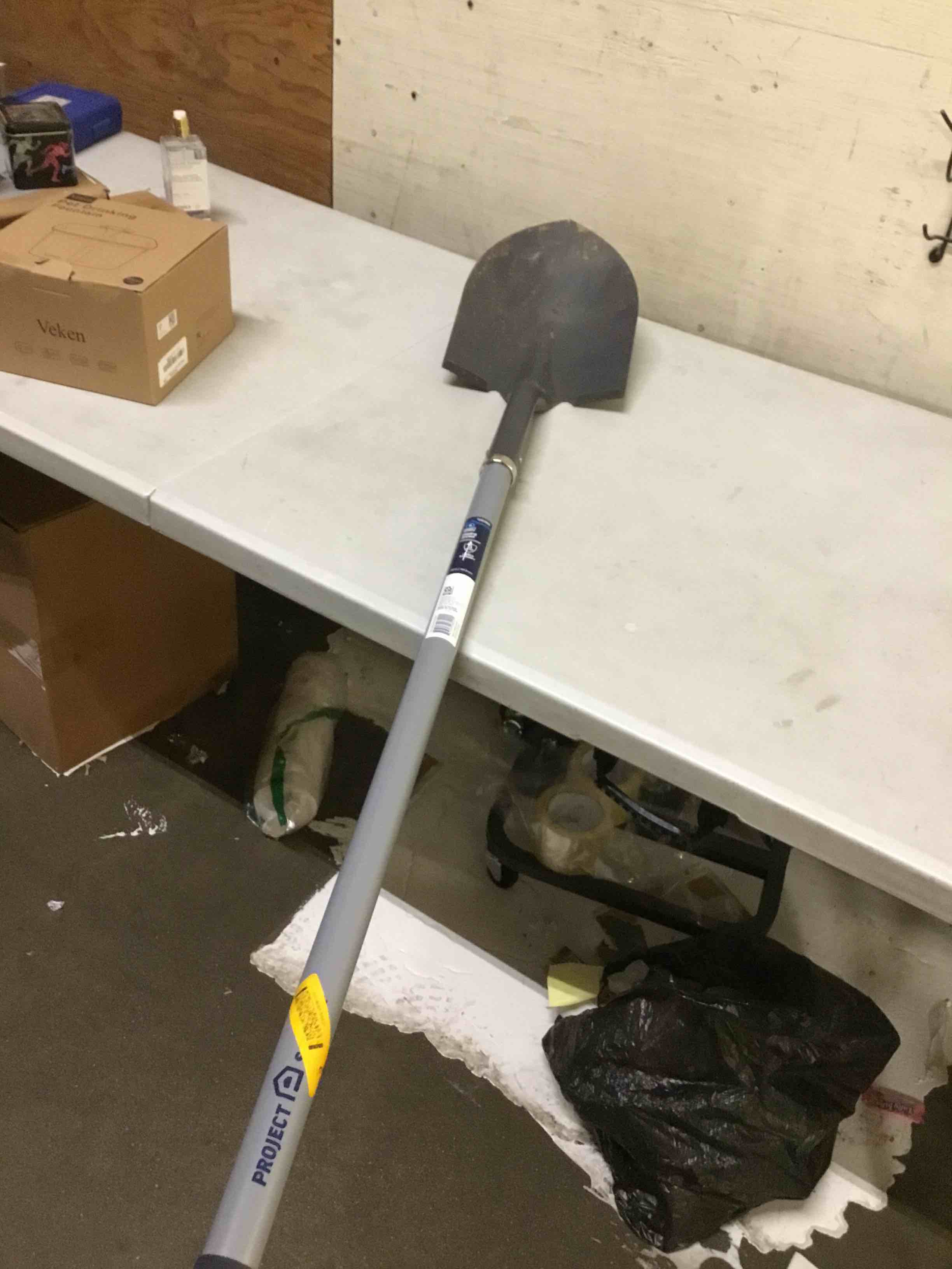 Condition photo showing As Is for project source digging shovel 40 in 