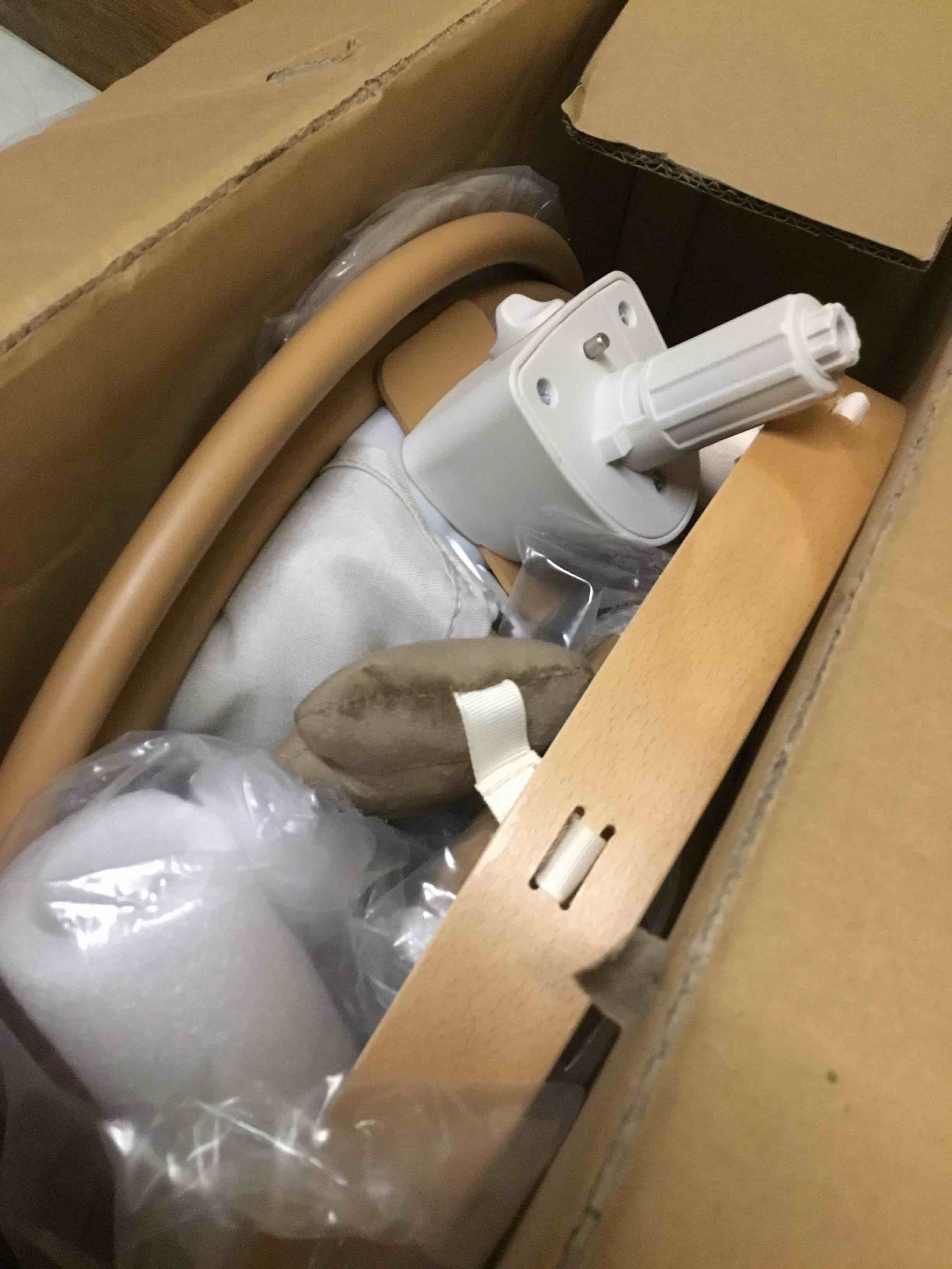 Condition photo showing Good Condition for baby swings for infants, monamii baby swing, bluetooth infant swing with music speaker, 5 speeds and remote control, indoor & outdoor use (beige)