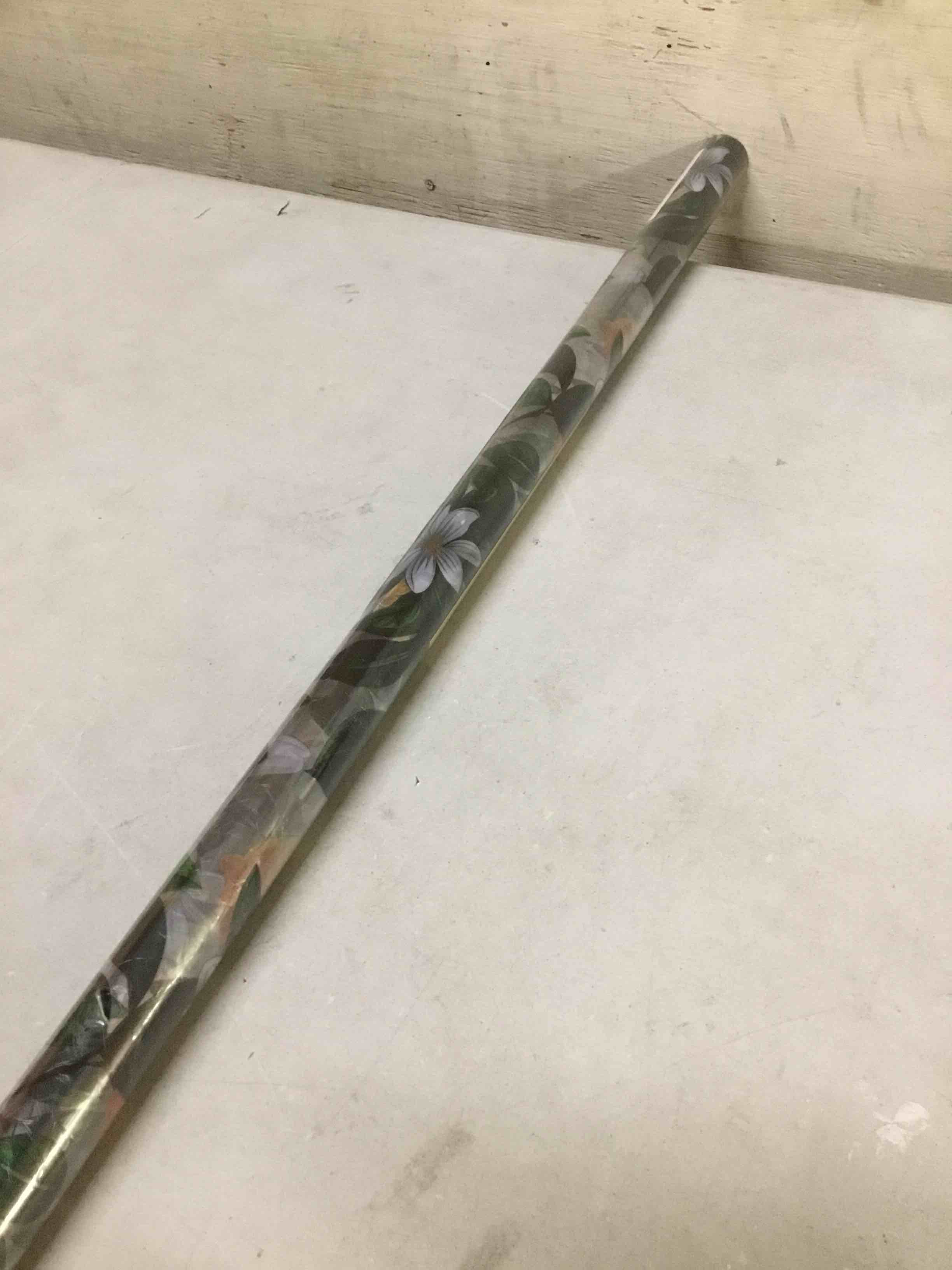 Condition photo showing New/Like New for stained glass window film, rainbow privacy, one way decorative tint, static cling, renter friendly for home bathroom door rainbow lemon tree 35.5*78.5