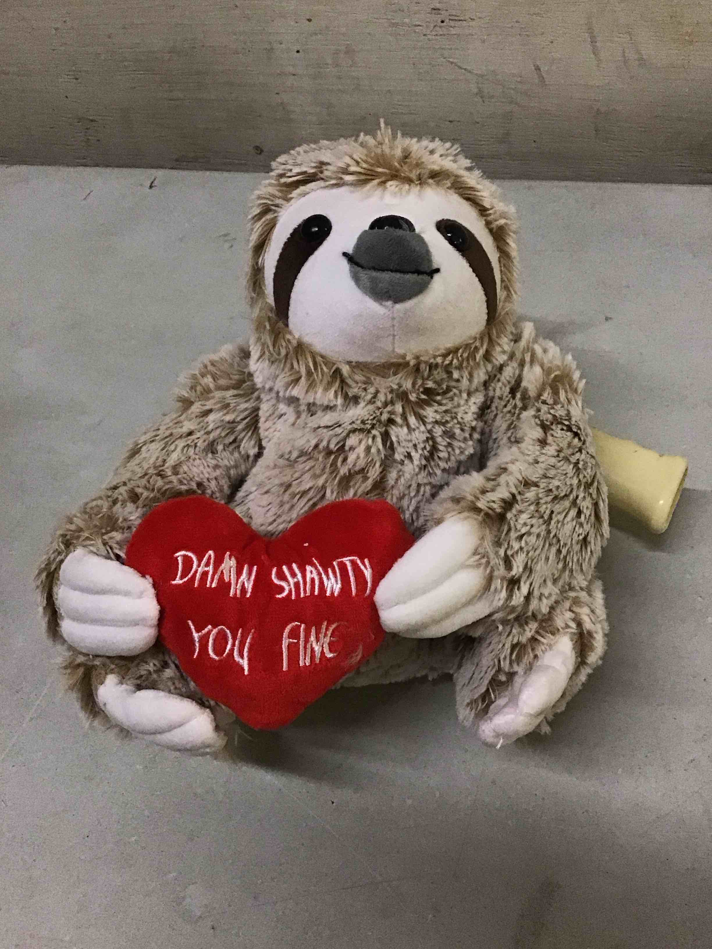 realistic sloth stuffed plush toy animal