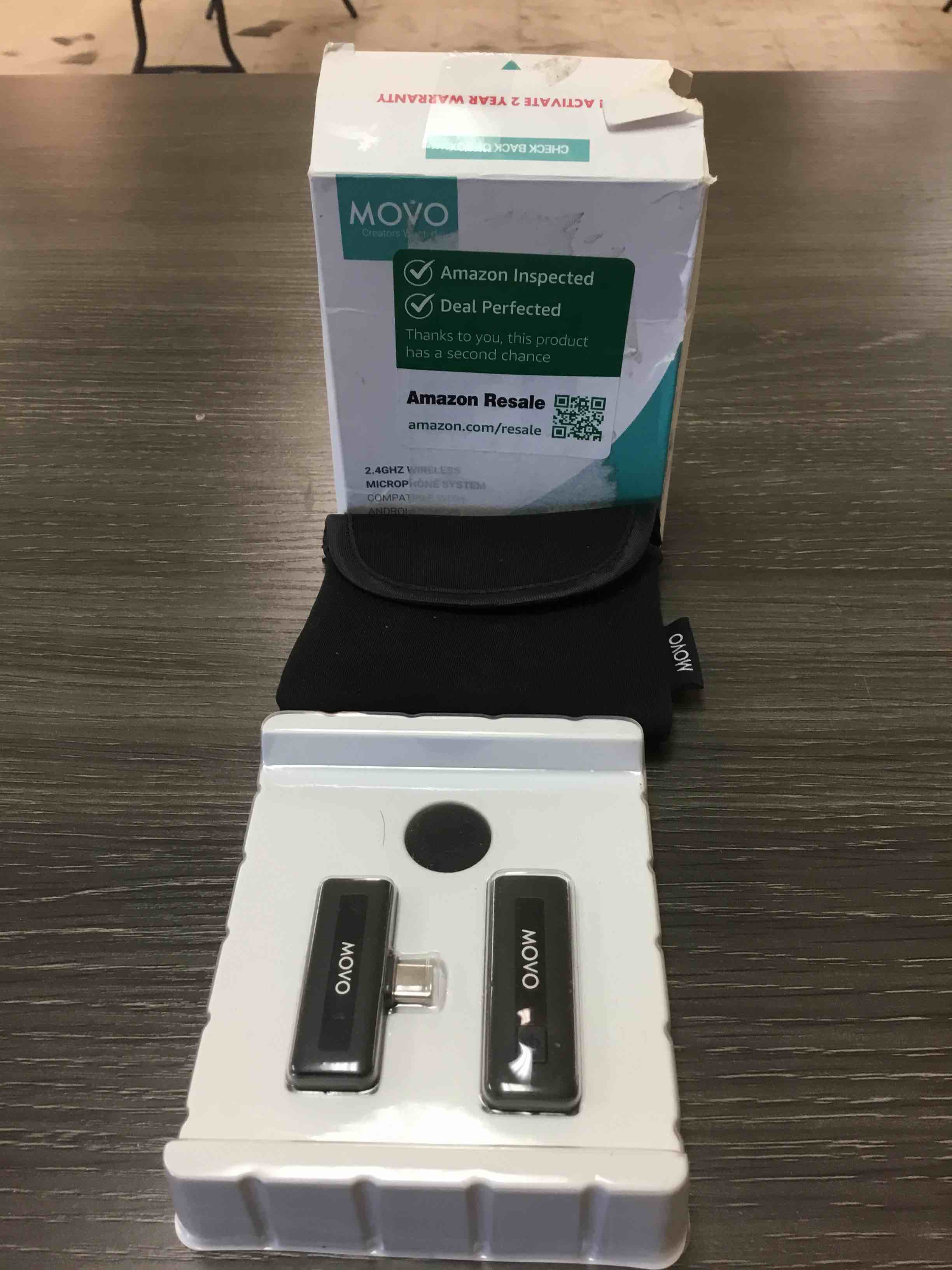 Condition photo showing Good Condition for movo wireless mini uc usb-c wireless microphone for android - lavalier mic for android phones, laptops, ipad pro, and more