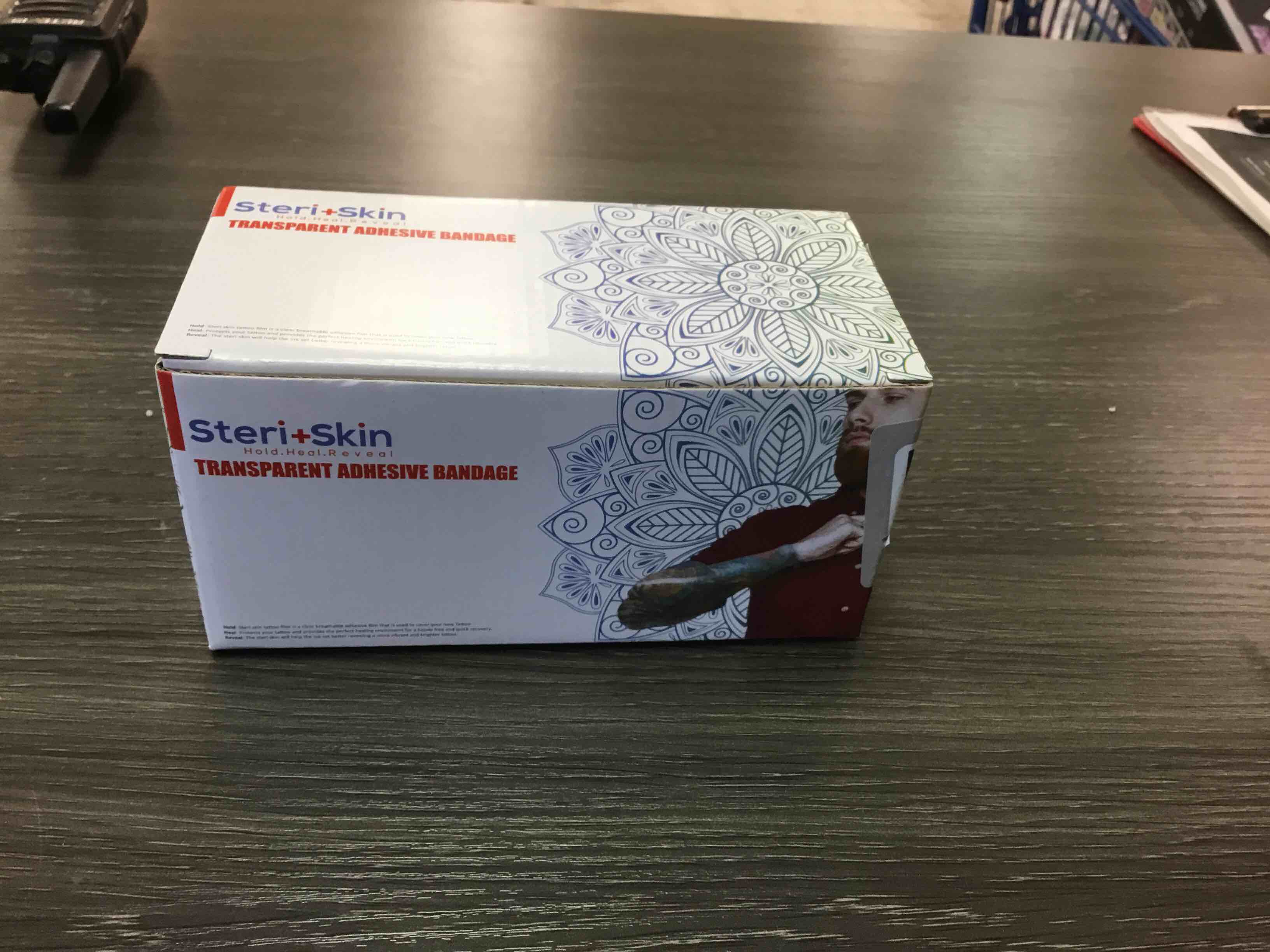 Condition photo showing New/Like New for tattoo bandage aftercare healing wrap, 6”x 40”, transparent sanitary film flexible and breathable adhesive waterproof dressing tape for second skin derm protection and recovery, scissors included