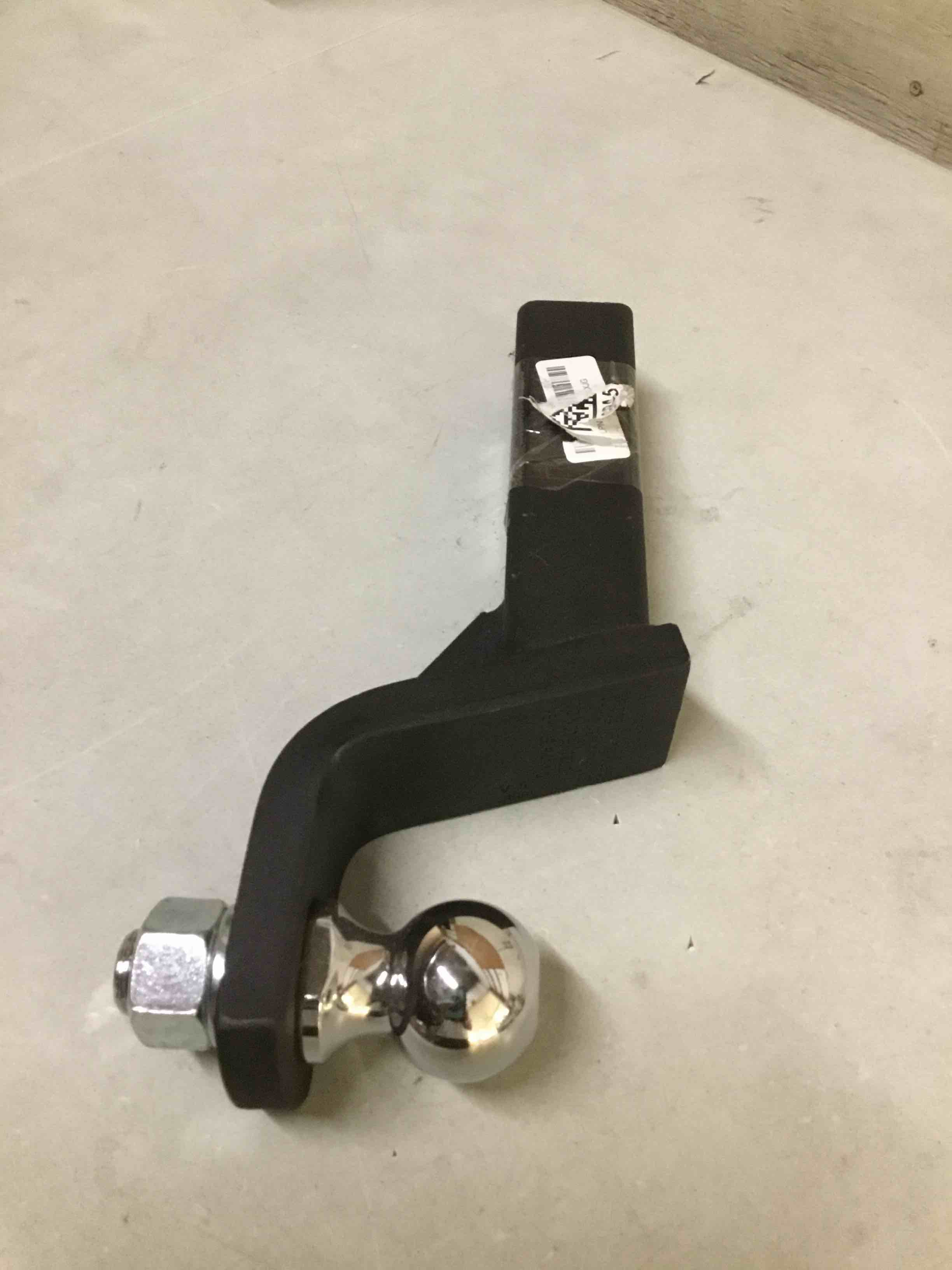 Condition photo showing As Is for ( incomplete) amazon basics trailer hitch ball mount with 2" ball & pin, fits 2" receiver, 2" drop, 6,000 lbs capacity
