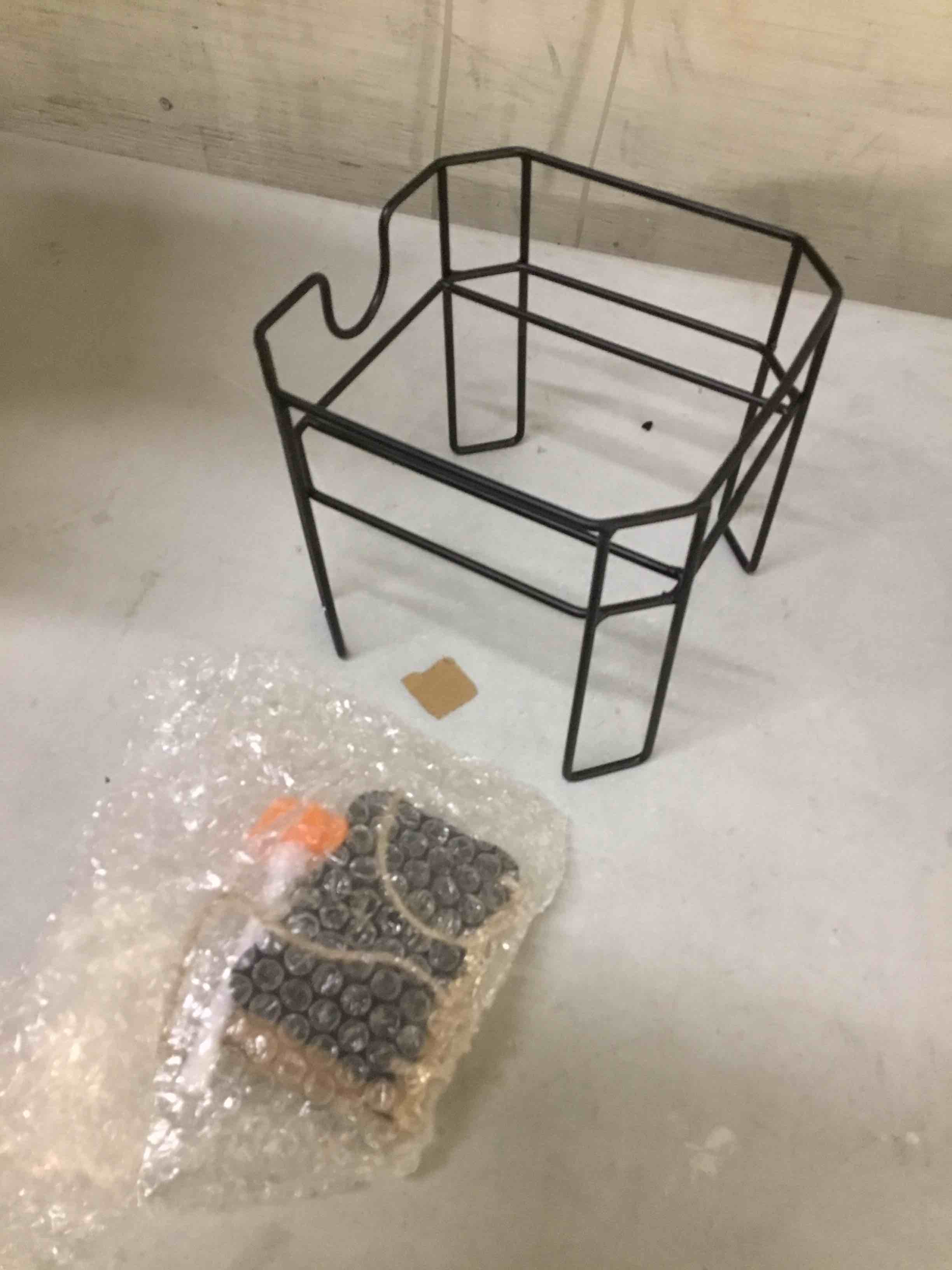 Condition photo showing As Is for ( incomplete) 1.5 gallon glass drink dispenser, drink dispensers for parties, beverage dispenser with stand and glass lid, 100% leakproof spigot, ideal for lemonade, juice, iced tea, laundry detergent