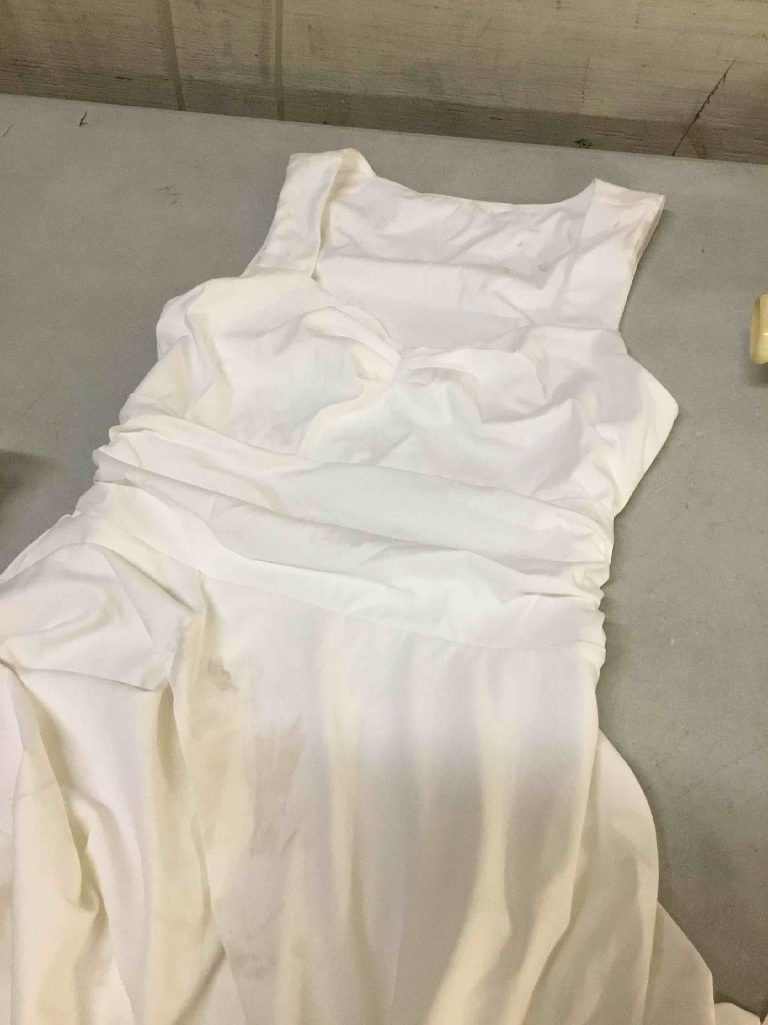 Condition photo showing As Is for size small iwd women's square neck fit flare cocktail mini tank dress grad homecoming | tiered ruffle hem, ruched waist, wedding guest dress, garden party, easter outfit, breathable dress, above knee length