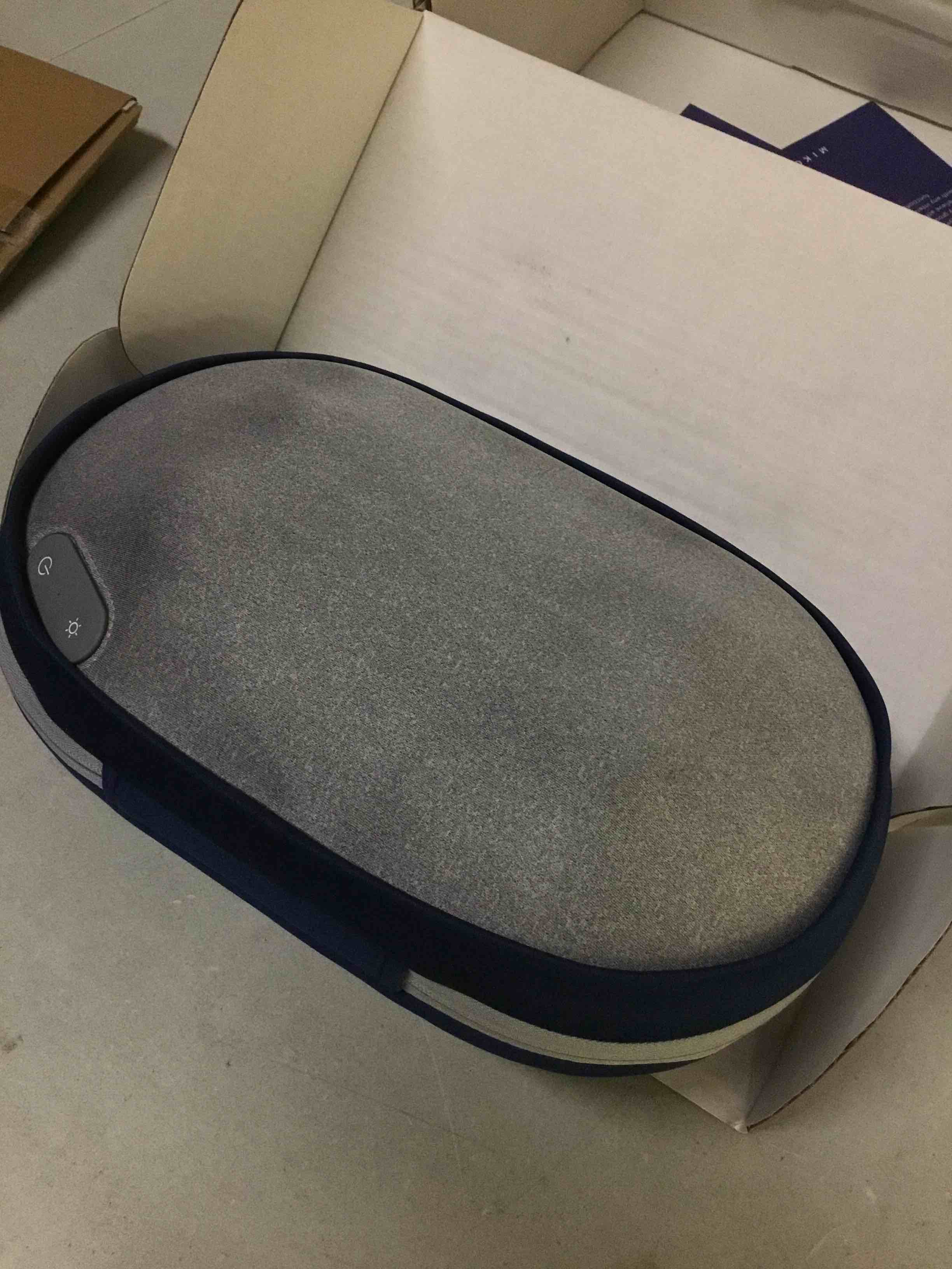 Condition photo showing As Is for miko wireless shiatsu massage pillow kumo mini 3d blue/grey (mmb-01gb)