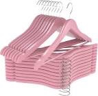 Utopia Home Premium Wooden Hangers 10 Pack - Pink