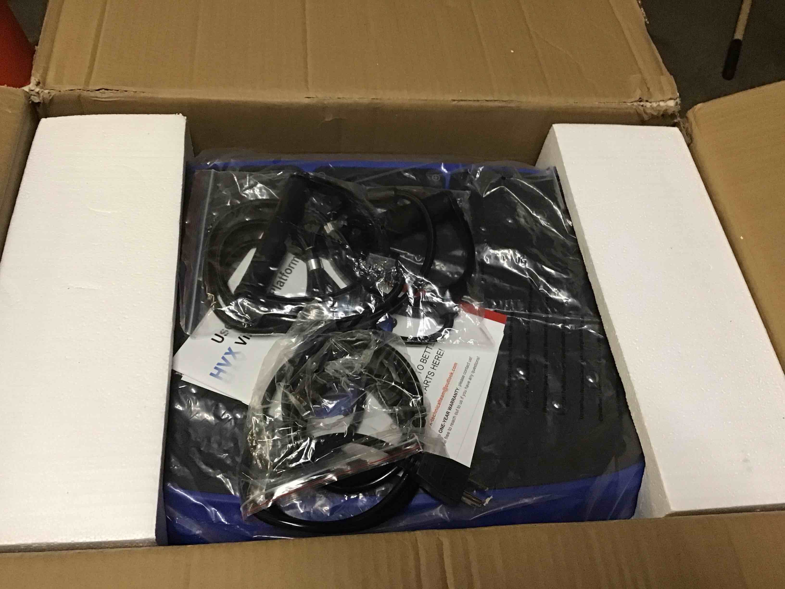 Condition photo showing Good Condition for Vibration Plate Exercise Machine, Vibrating Fitness Platform for Lymphatic Drainage, Full Body Shaker Workout Equipment, Bluetooth Power Shaping Vibrate Plate, Board Sport for Home Exercise Gym, Blue