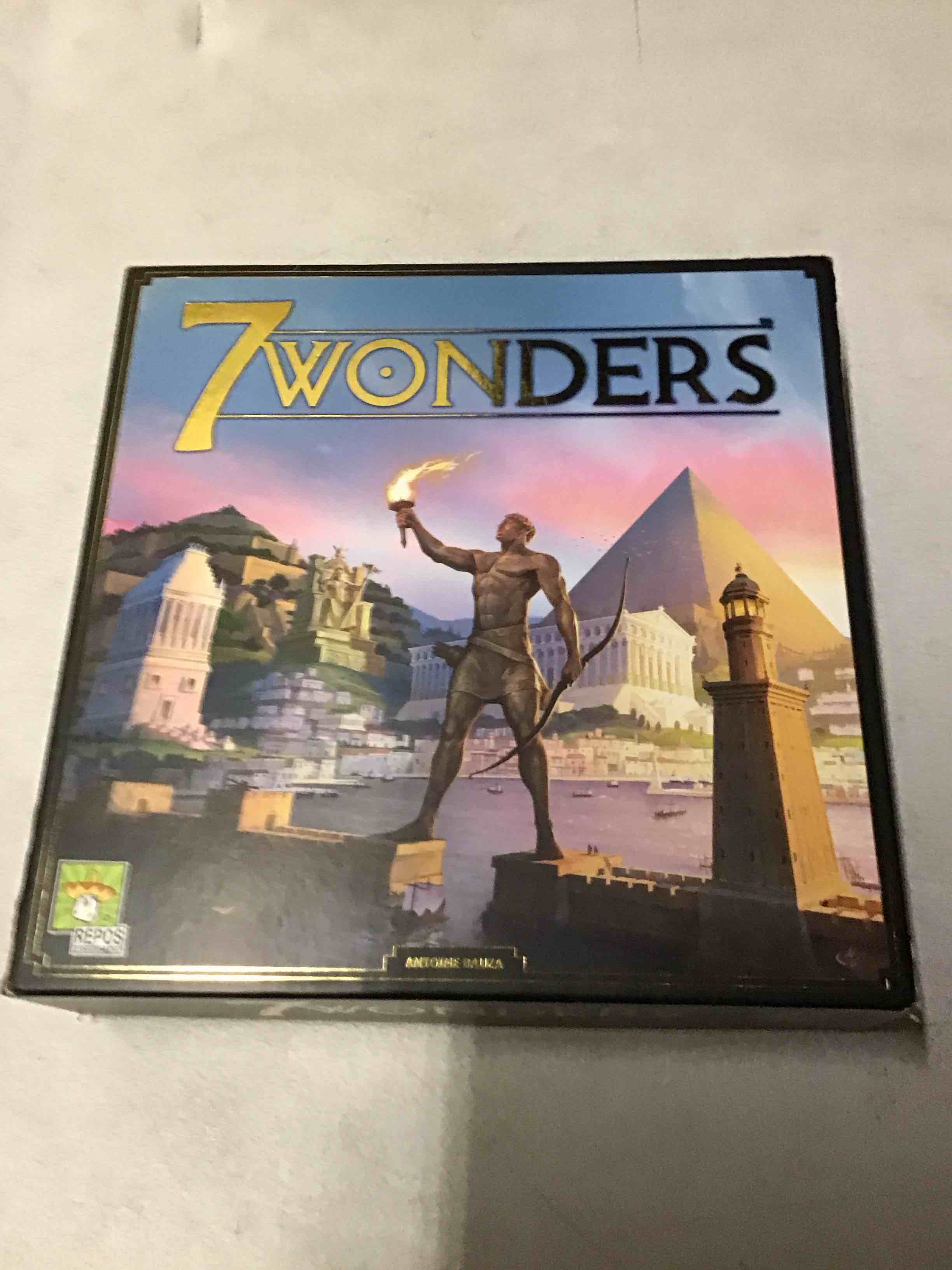 Condition photo showing As Is for Asmodee 7 Wonders Board Game (New Edition) - Lead Your Civilization to Prosperity, Strategy Game for Kids and Adults, Ages 10+, 3-7 Players, 30 Minute Playtime