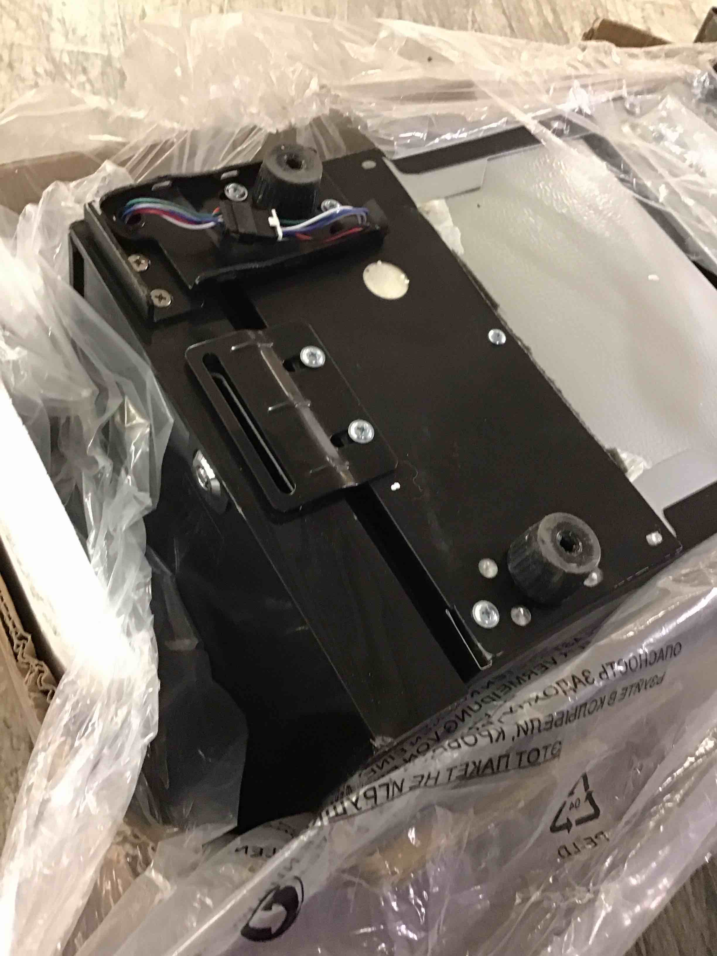 Condition photo showing As Is for ivation 12 bottle compressor wine cooler refrigerator w/lock, large freestanding wine cellar fridge, 41f-64f digital temperature control glass door black