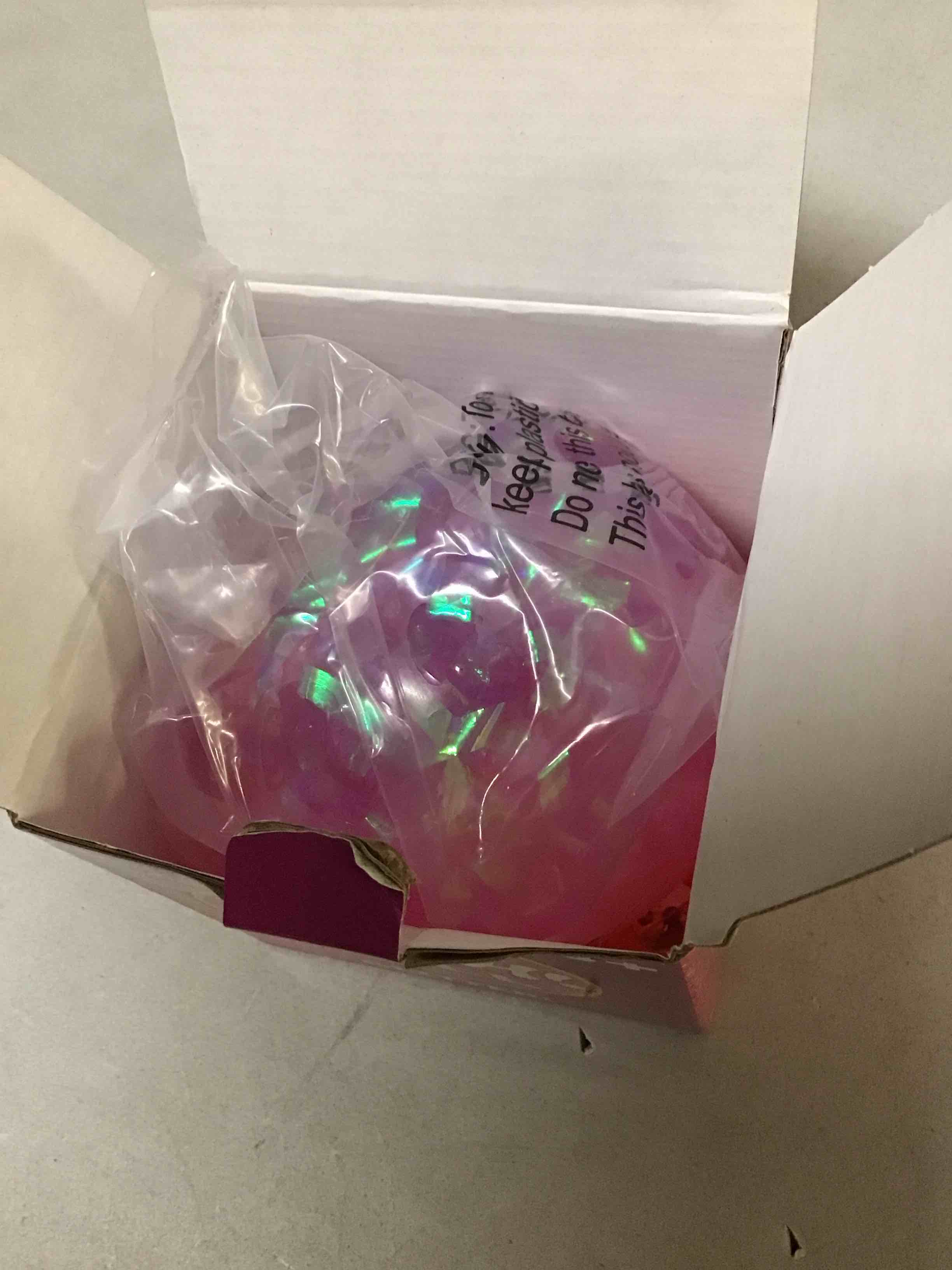 Condition photo showing New/Like New for power your fun pink glitter fidget ball