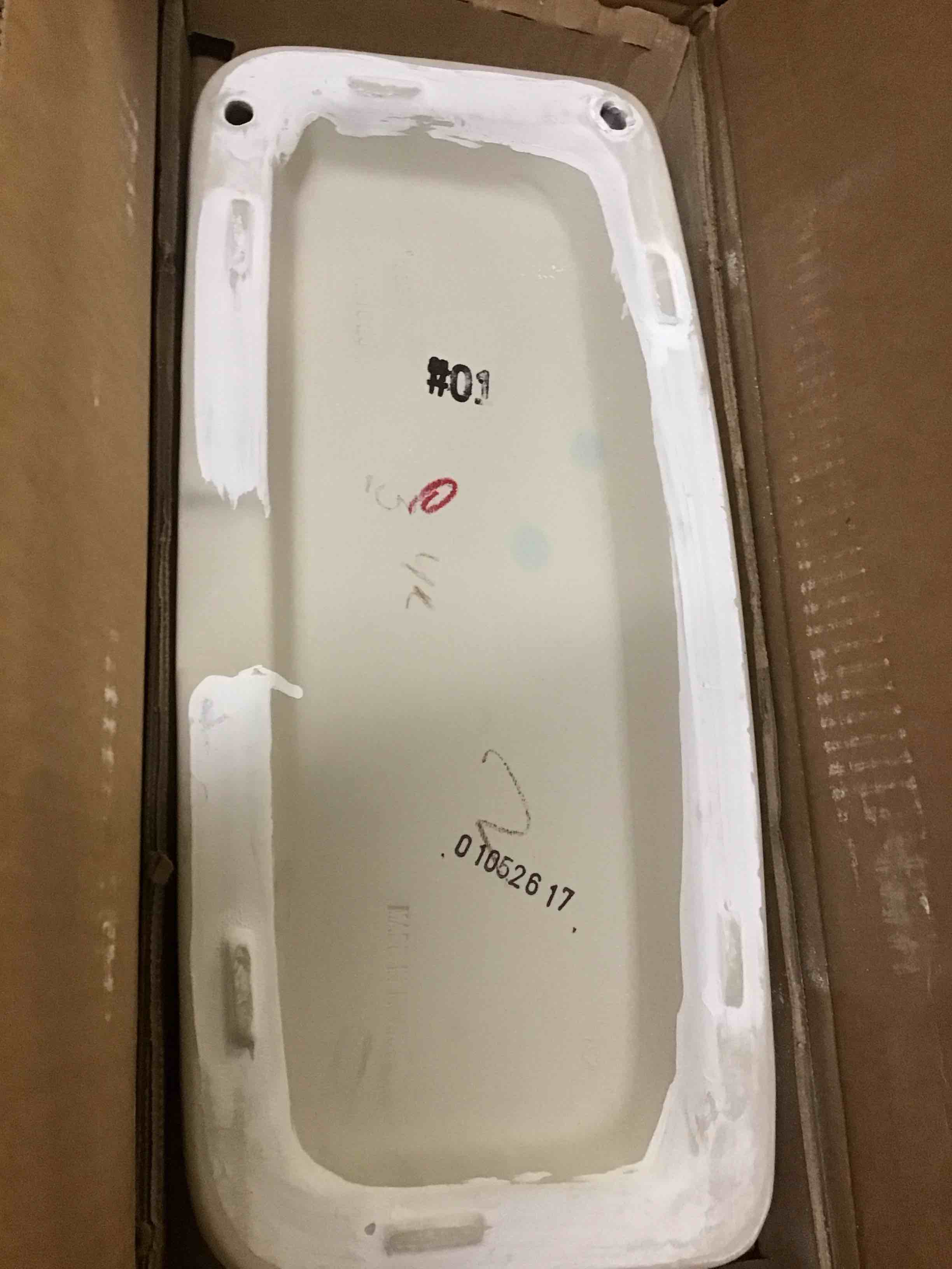 Condition photo showing New/Like New for toto drake 1.6 gpf toilet tank with washlet+ auto flush compatibility, cotton white - st776sa#01