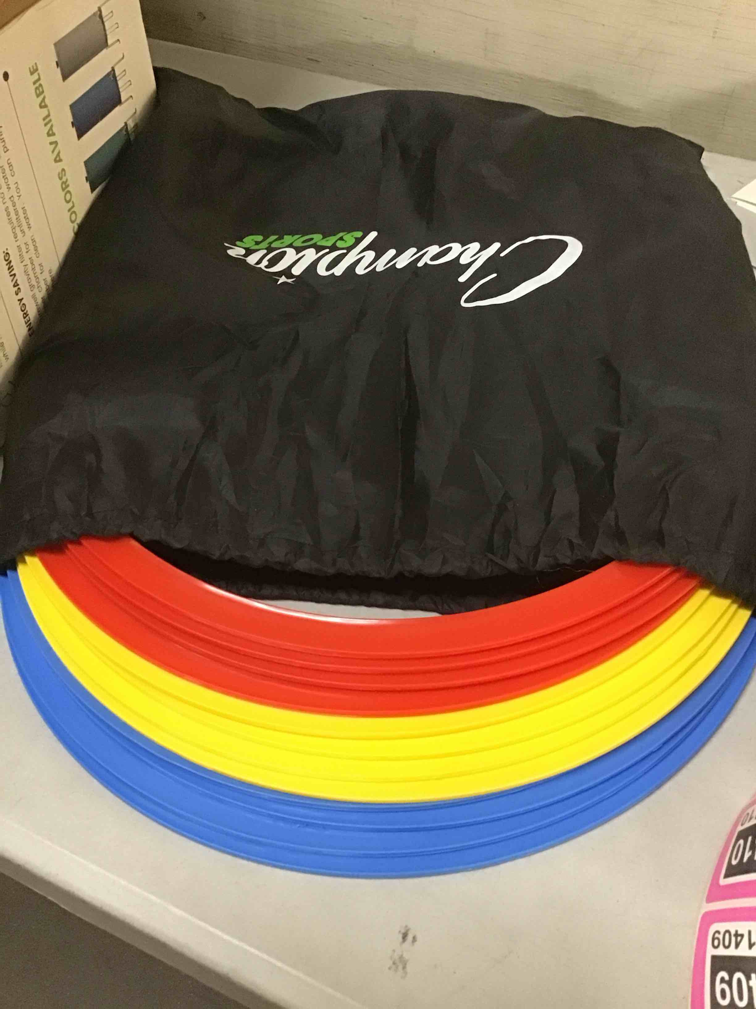 Condition photo showing New/Like New for ( the bag is black ) champion sports speed ring set multi-color, one size