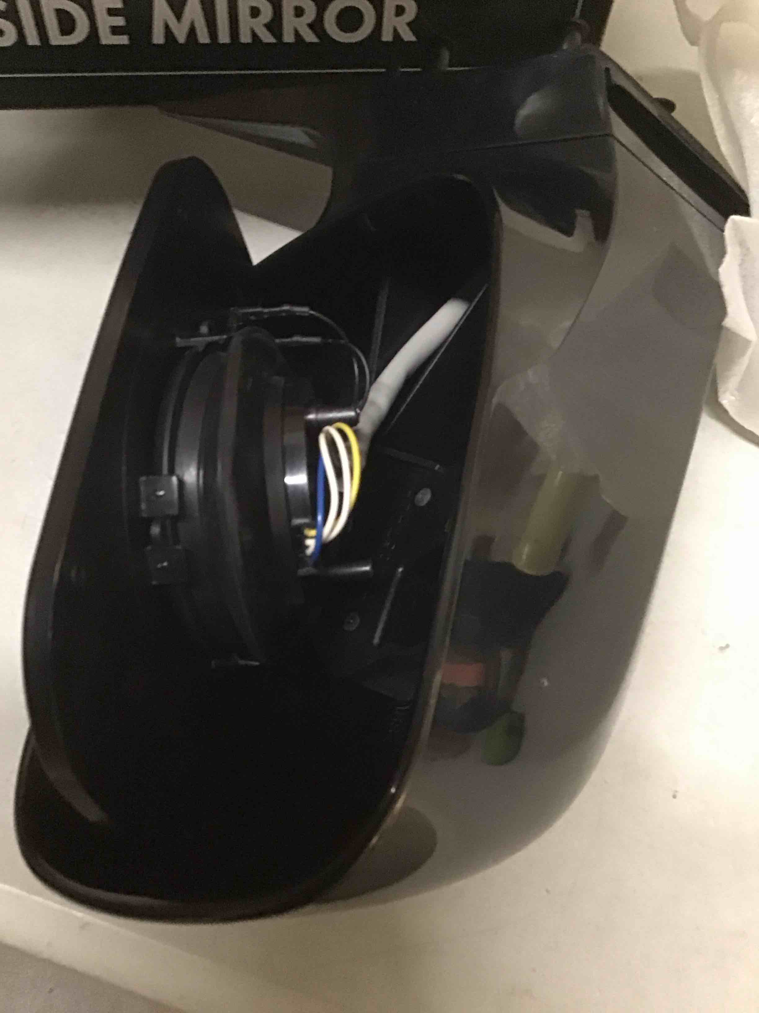 Condition photo showing As Is for a-premium driver side power door mirror - compatible with toyota avalon 2005-2010 - heated non-folding black outside rear view mirror