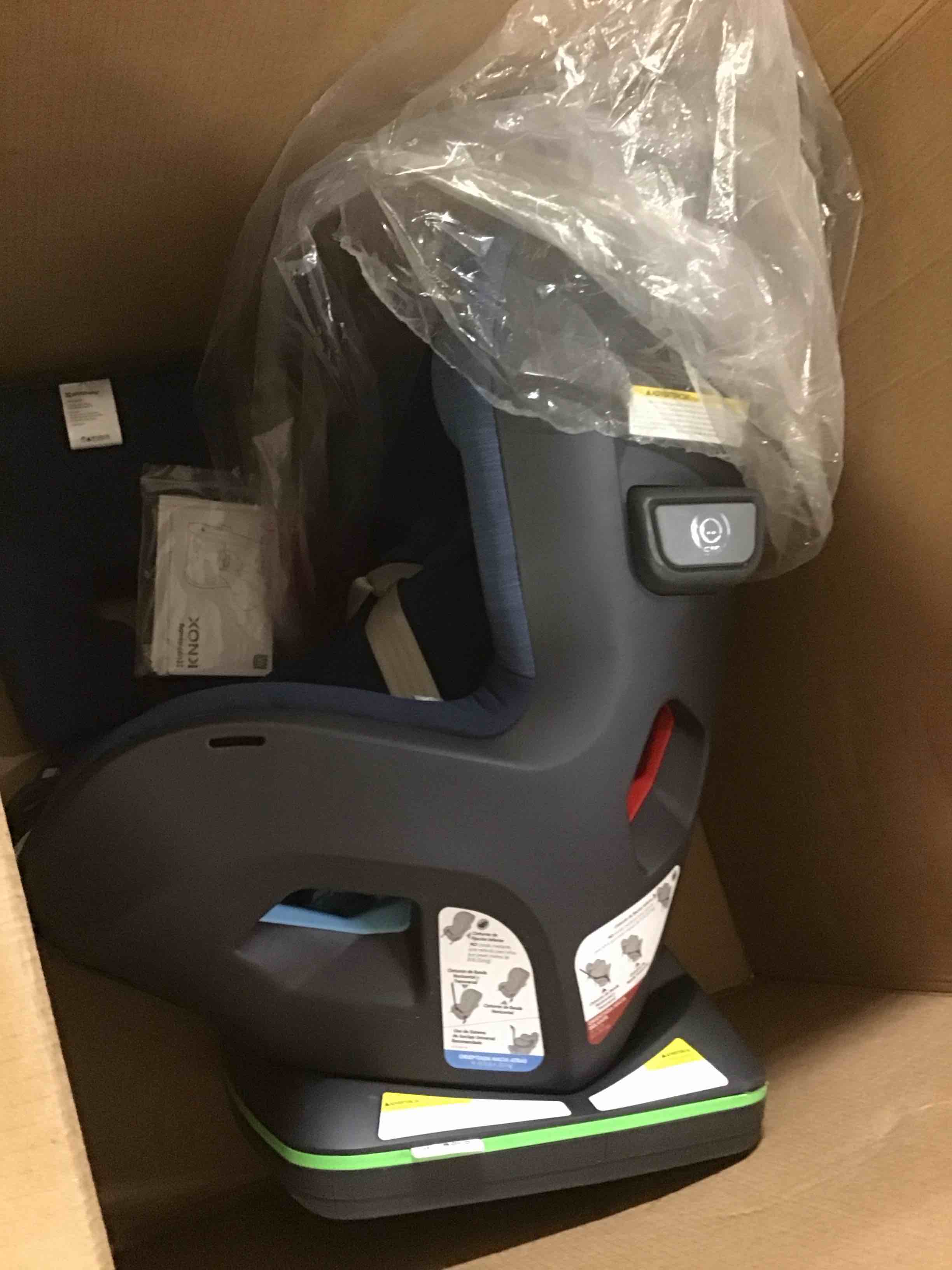 Condition photo showing Good Condition for uppababy rove convertible car seat - 2-in-1 rear + forward facing - quick + secure 3-step install - intuitive safety technology + comfort features - cup holder included - cody (coastal blue)