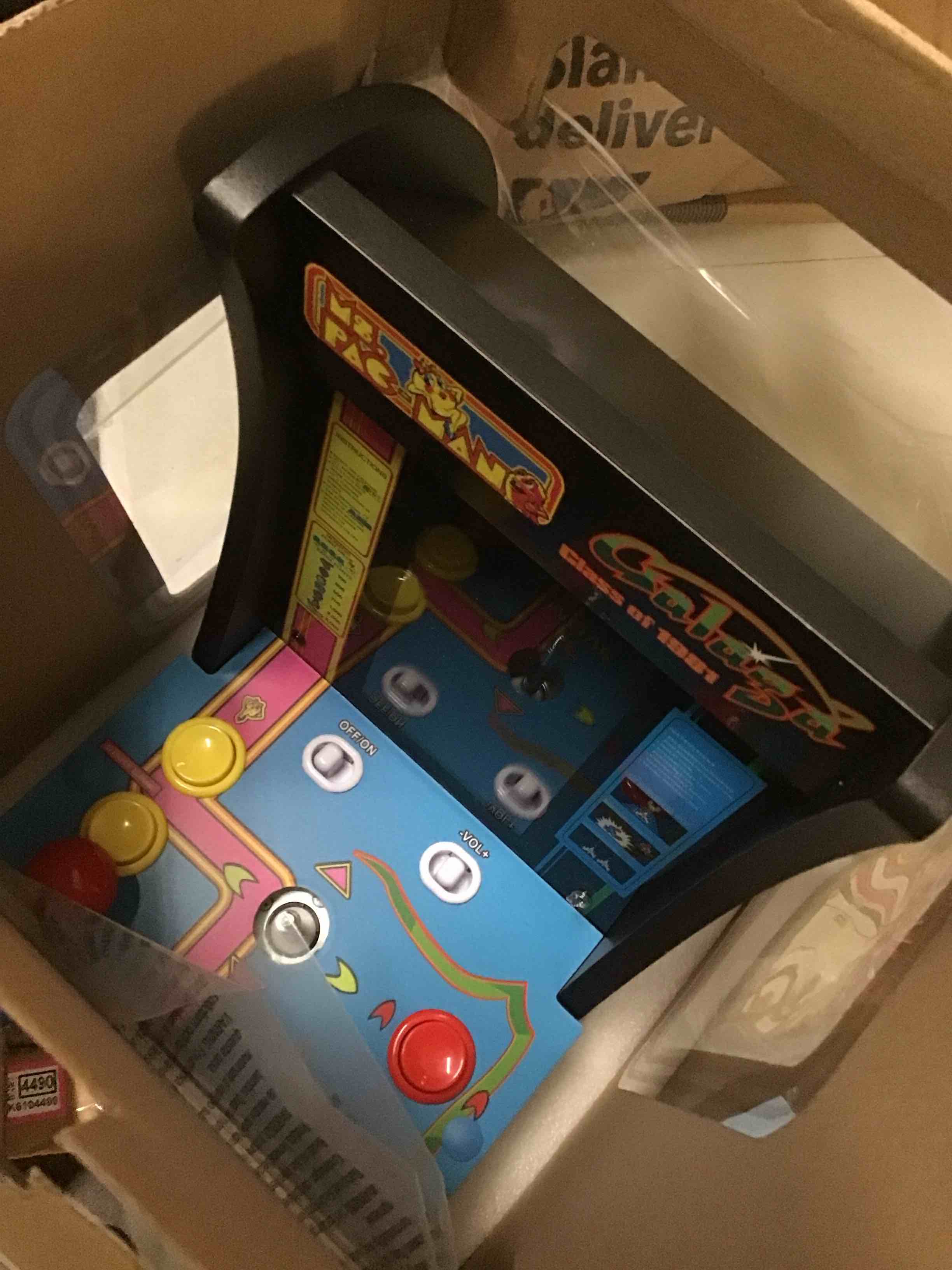 Condition photo showing As Is for arcade1up countercade - class of '81 ms. pac-man/galaga