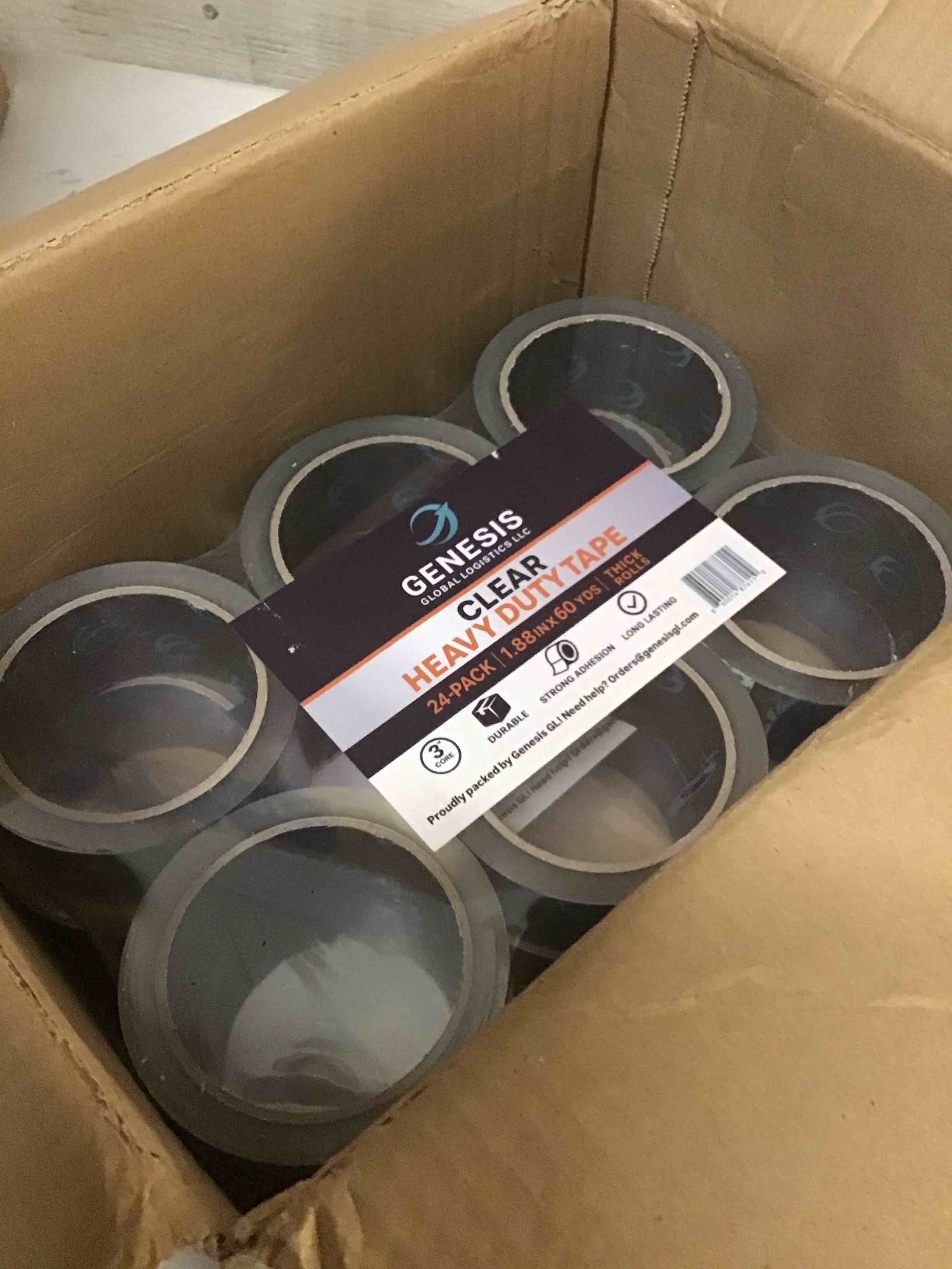 Condition photo showing Good Condition for clear packing tape, 12rolls heavy duty packaging tape for shipping packaging moving sealing, thicker clear packing tape