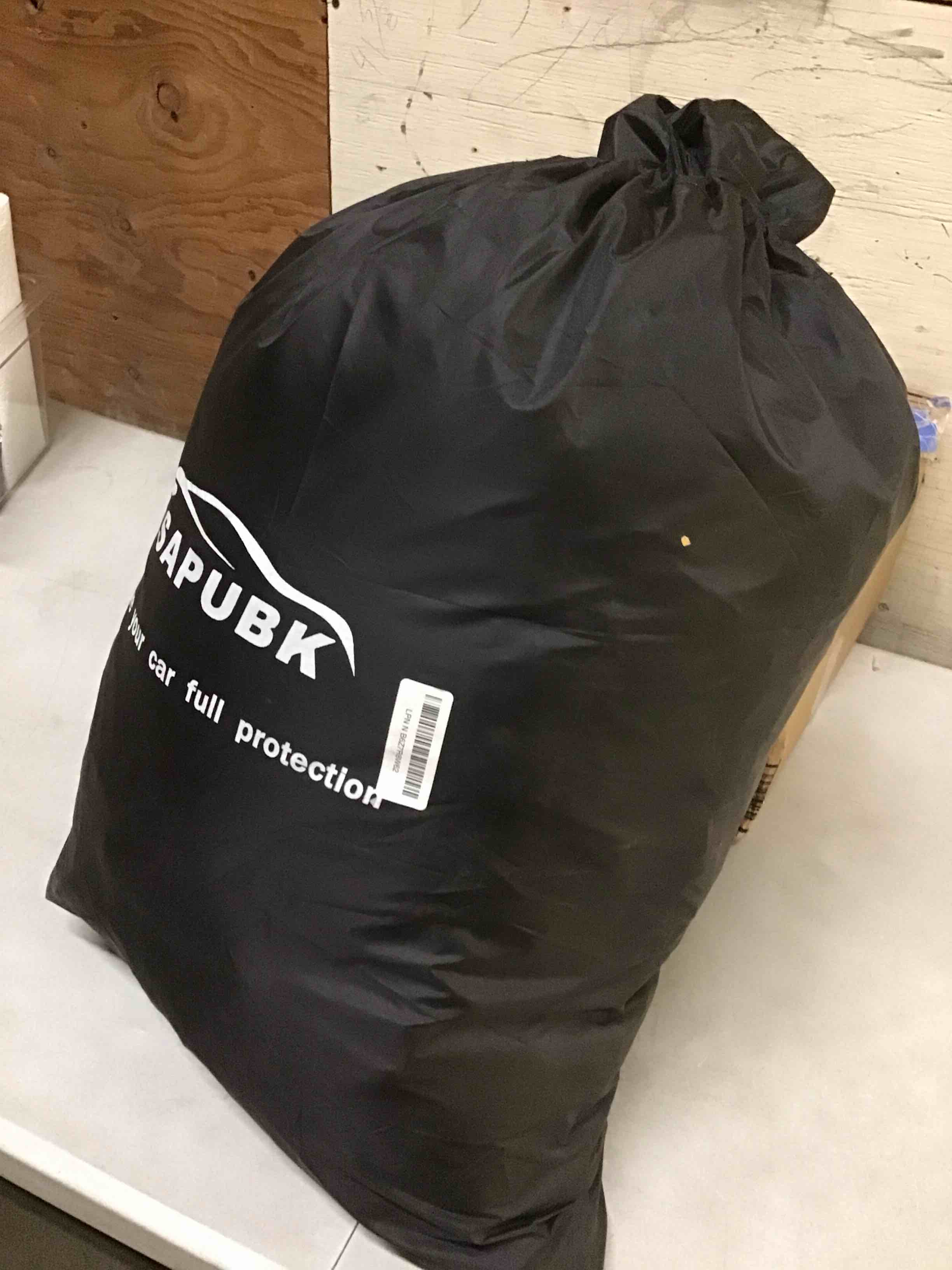 Condition photo showing As Is for waterproof car cover compatible with 1960-1979 mg midget convertible/roadster accessories, all weather classic car covers with inner cotton&zipper door for snow rain protection