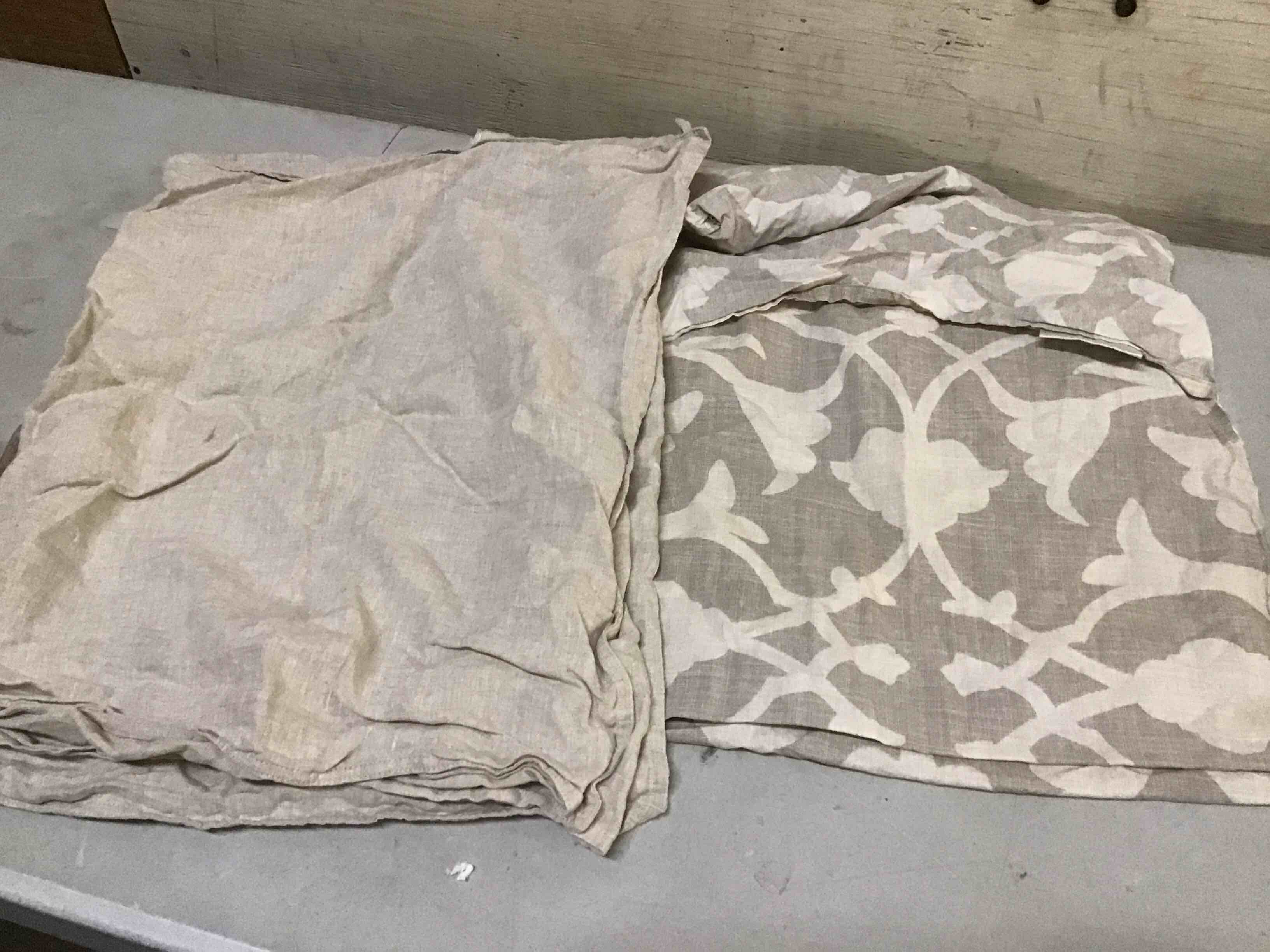 Condition photo showing As Is for assorted pillowcases 
