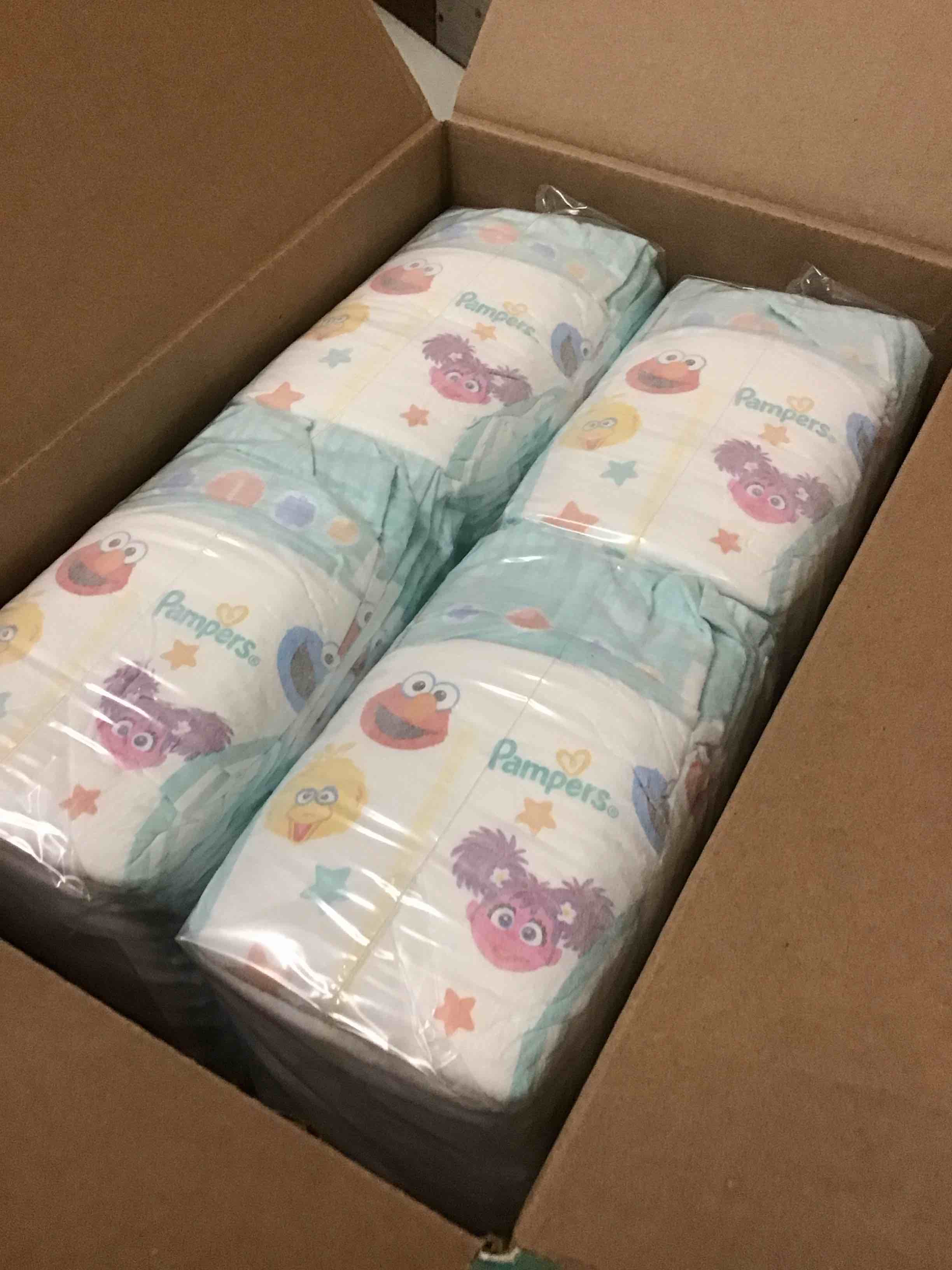 Condition photo showing New/Like New for pampers diapers - baby dry - size 1, 120 count, absorbent disposable infant diaper (packaging may vary) size 1 120