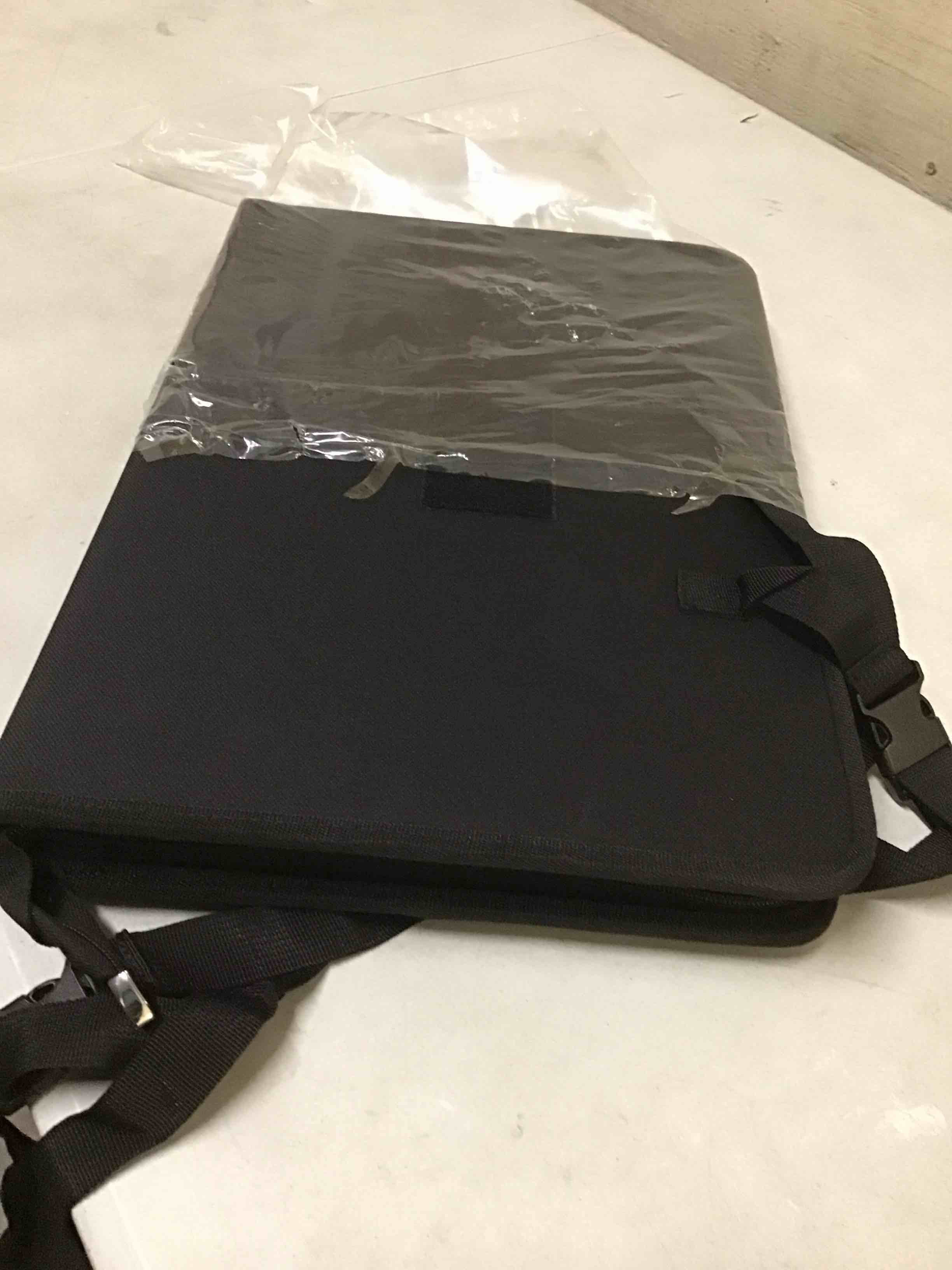 Condition photo showing New/Like New for universal front seat organizer for laptop,pizza,water cup, book,passenger seat bag compatible with cars, trucks, and vans(with steering wheel eating tray)