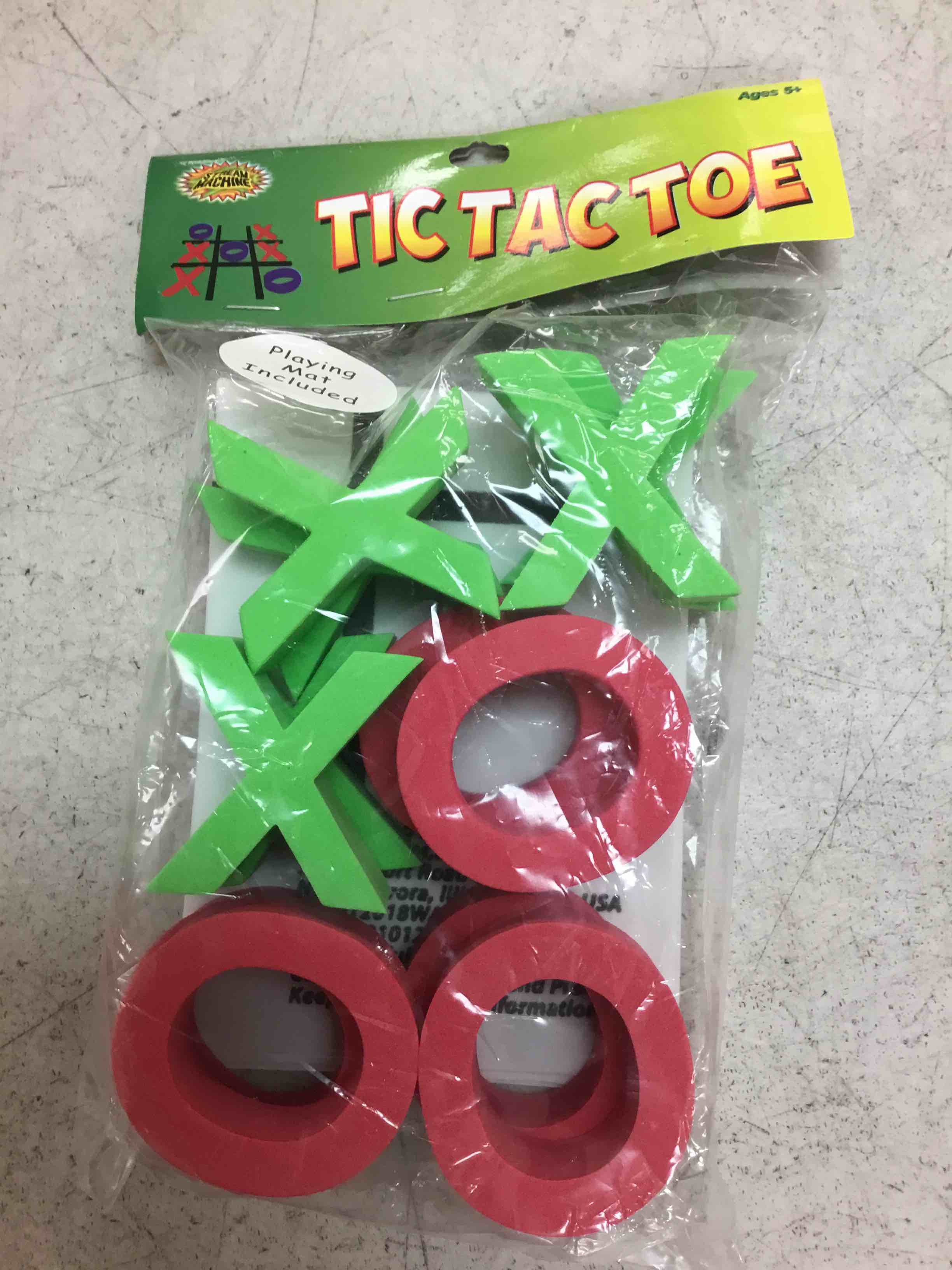 Condition photo showing New/Like New for tic tac toe foam game with mat, perfect for swimming pool game 