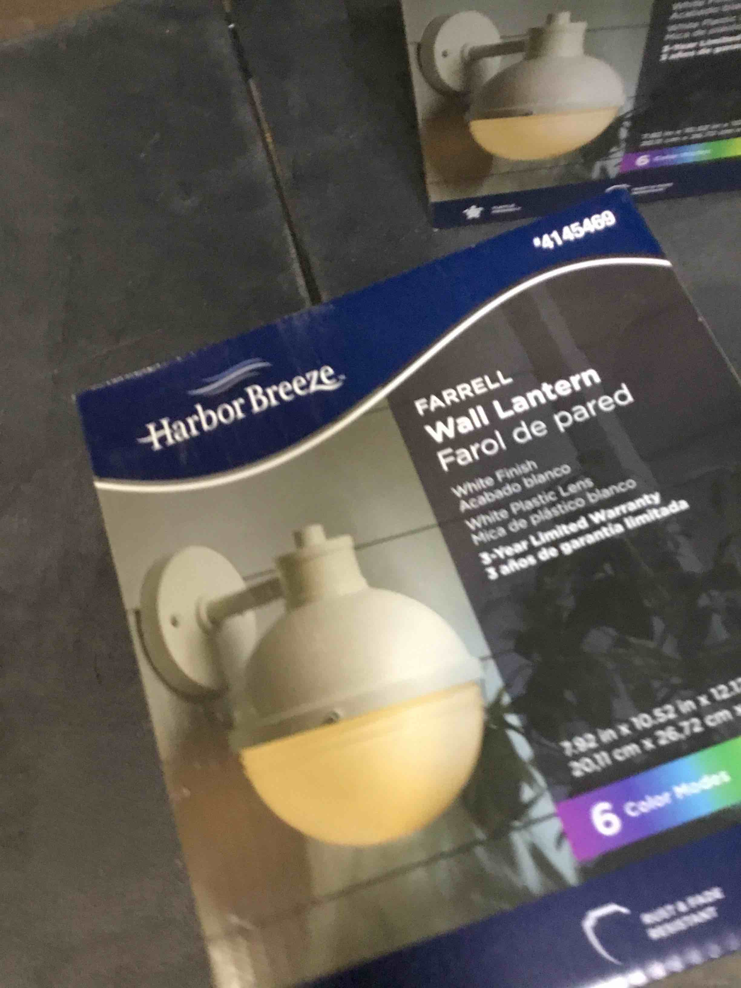 harbor breeze Farrell wall lantern 6 color modes 