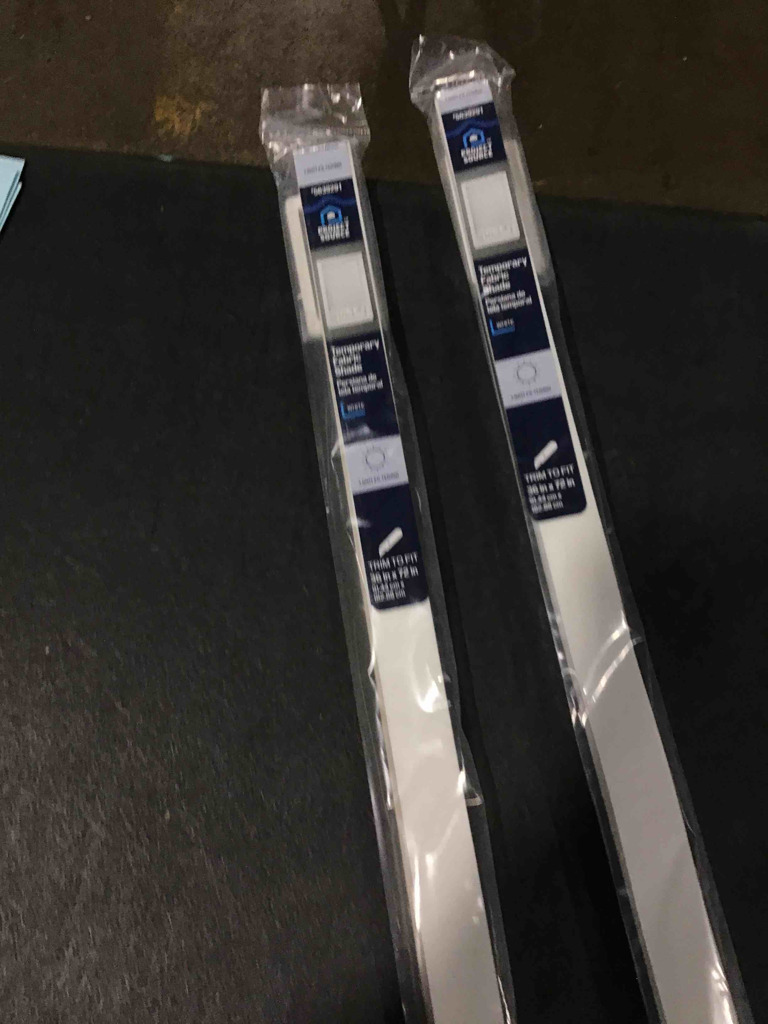 project source temporary fabric shade white 36in x 72in 